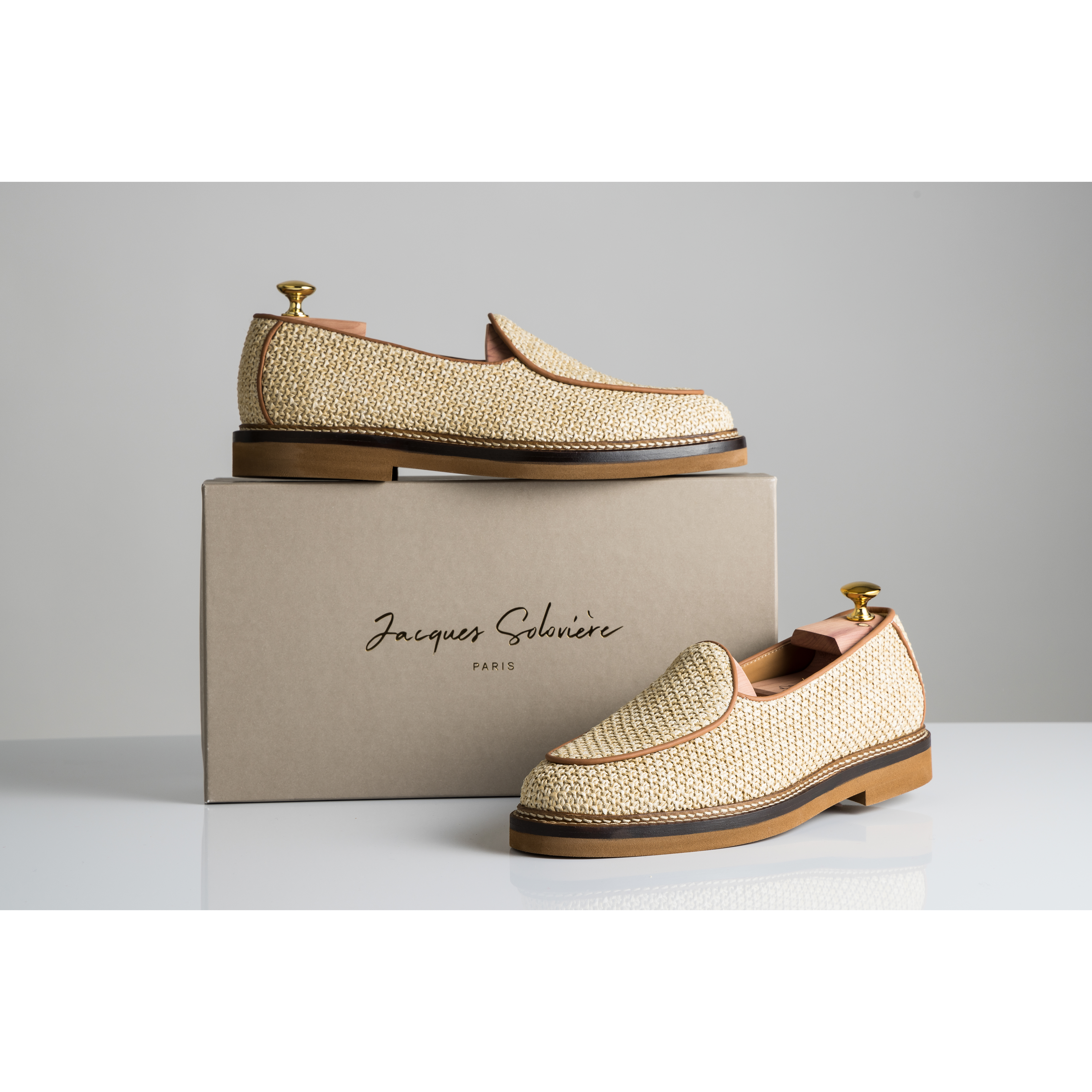 Jacques Solovière Lex Loafer - Raffia | Loafers | Huckberry
