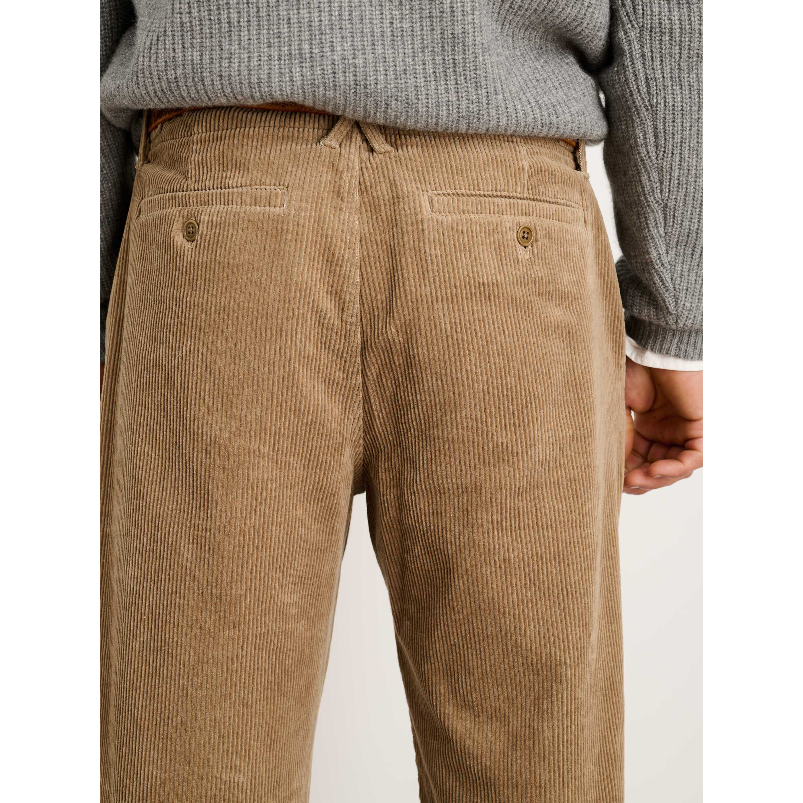 Alex Mill Rugged Corduroy Flat Front Pant - Khaki | Chino Pants