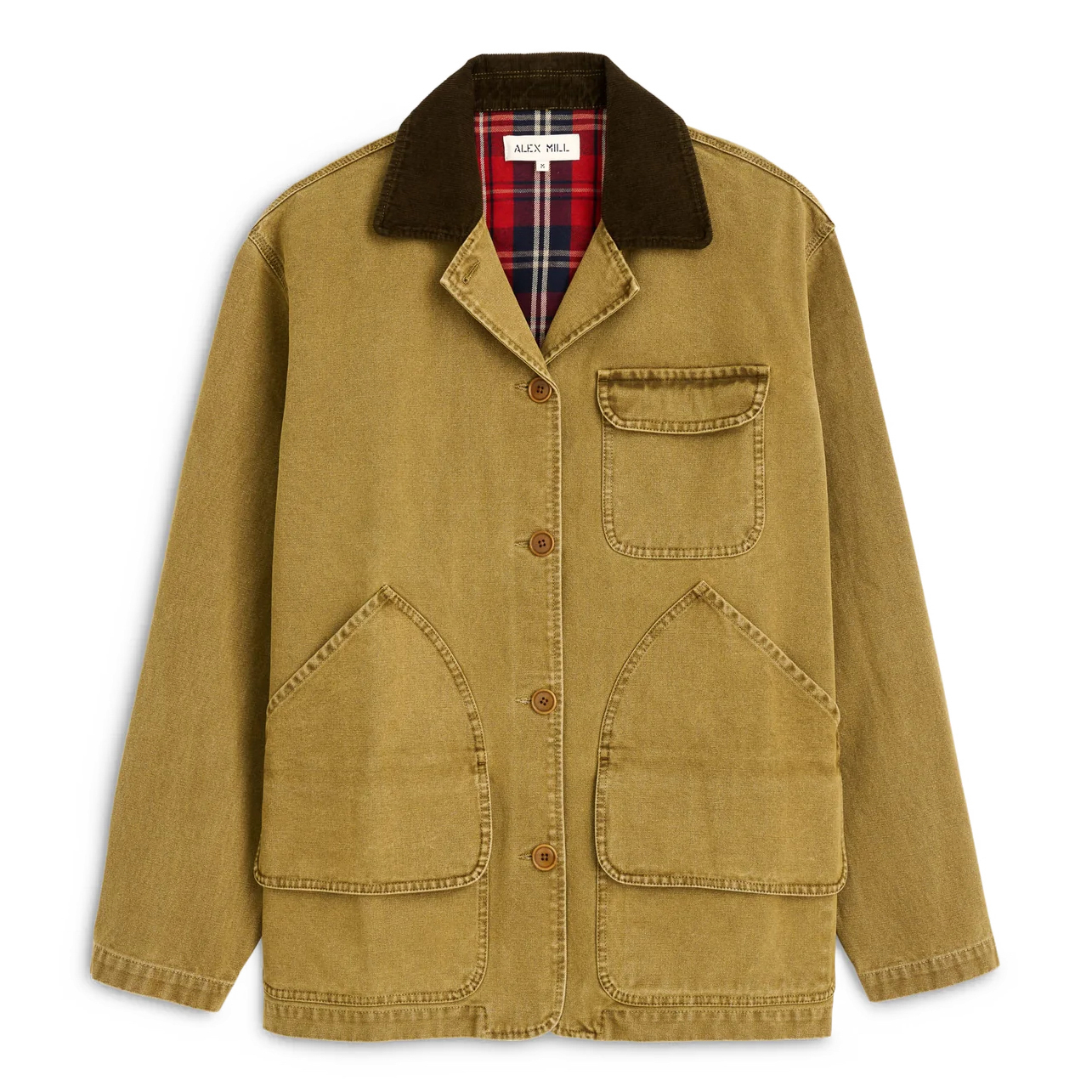 Alex Mill Frontier Waxed Jacket - Khaki | Waxed Jackets