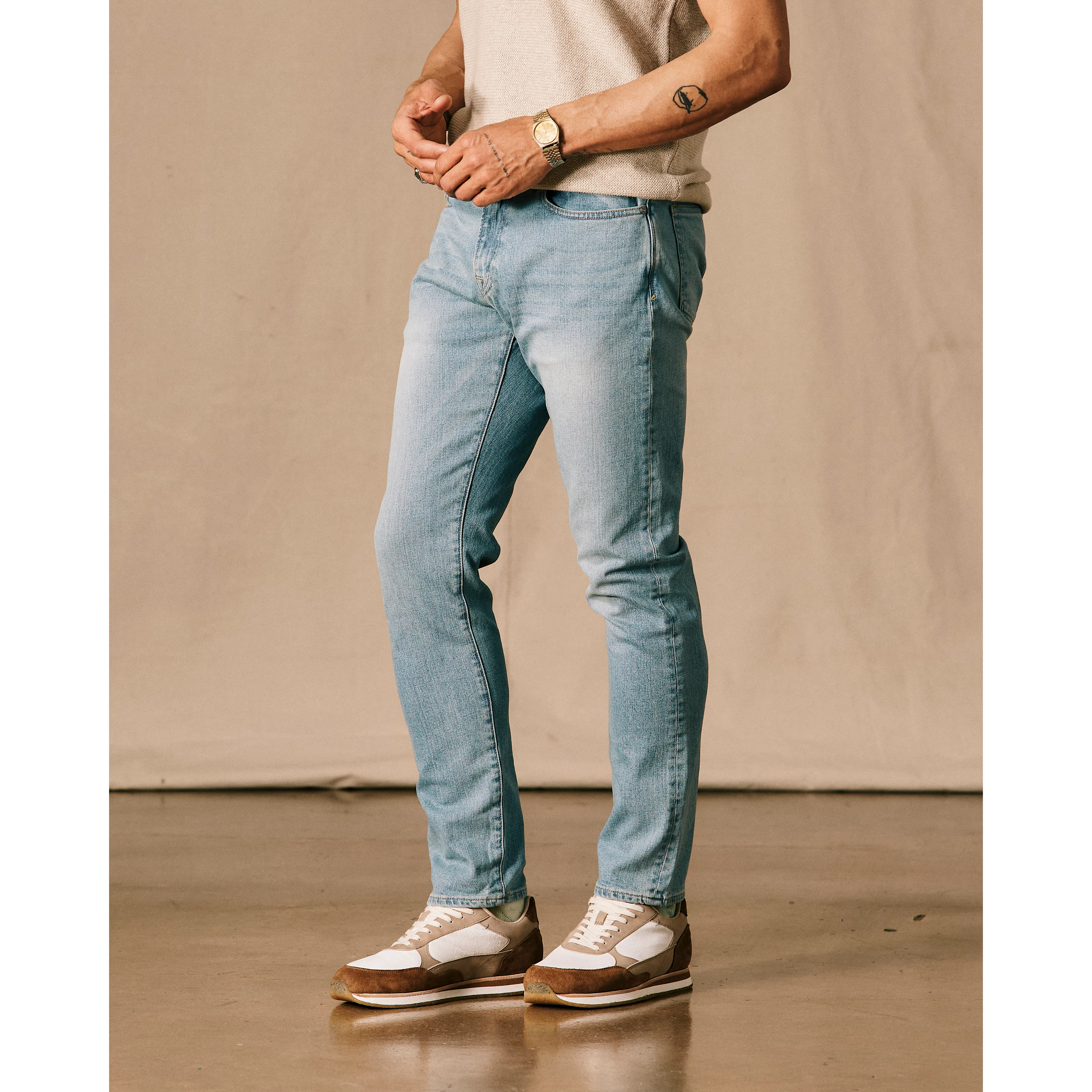 Jennifer Tattanelli mens 41 limited  Denim Athletic Shoes with Cream Details Nike Jordan Tatum 1  main image 3
