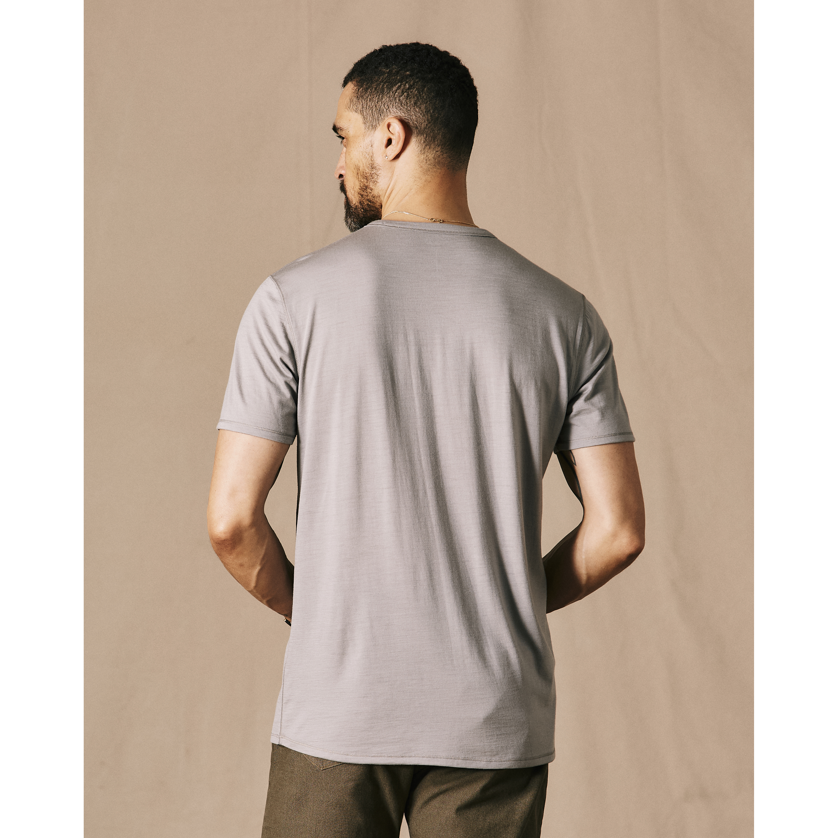 Proof 72-Hour Merino T-Shirt - Classic Fit - Light Chrome | Short