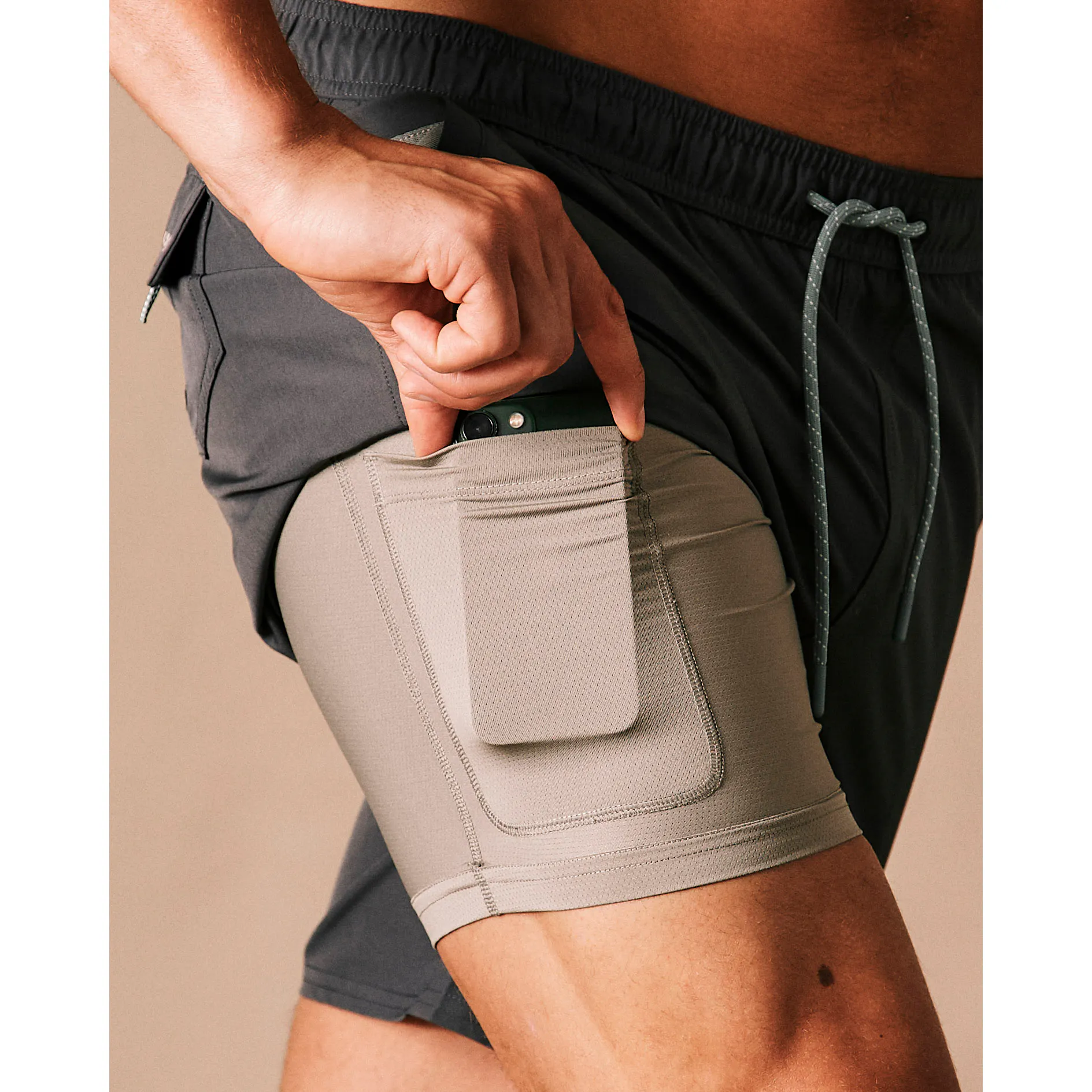 swim trunks pockets