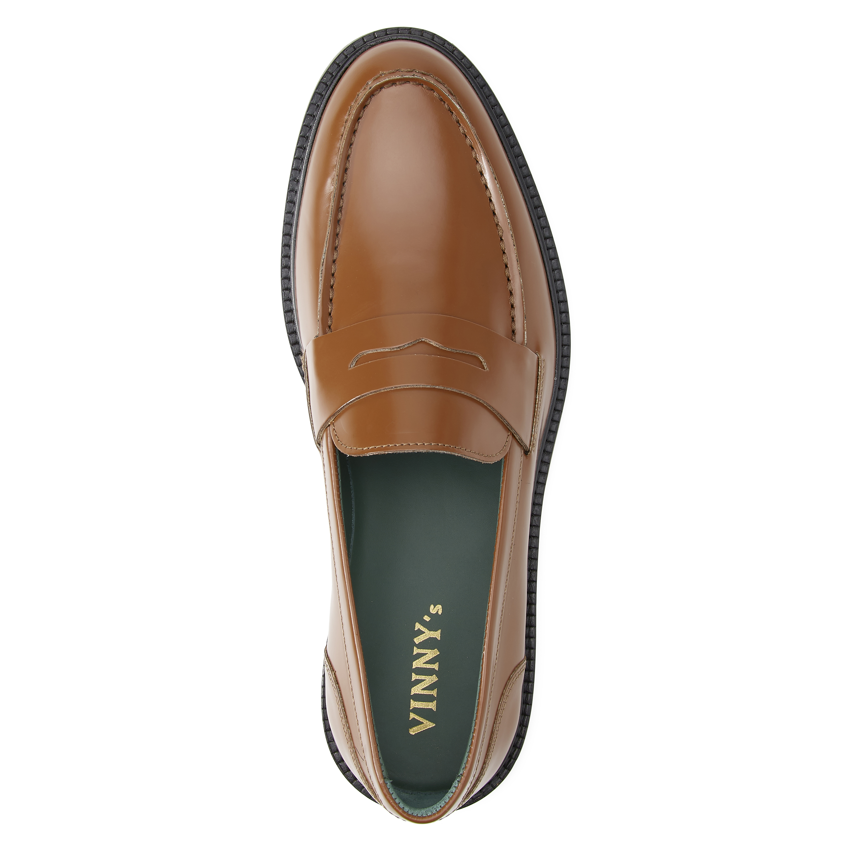 Vinny's Townee Penny Loafer - Cognac Polido Leather