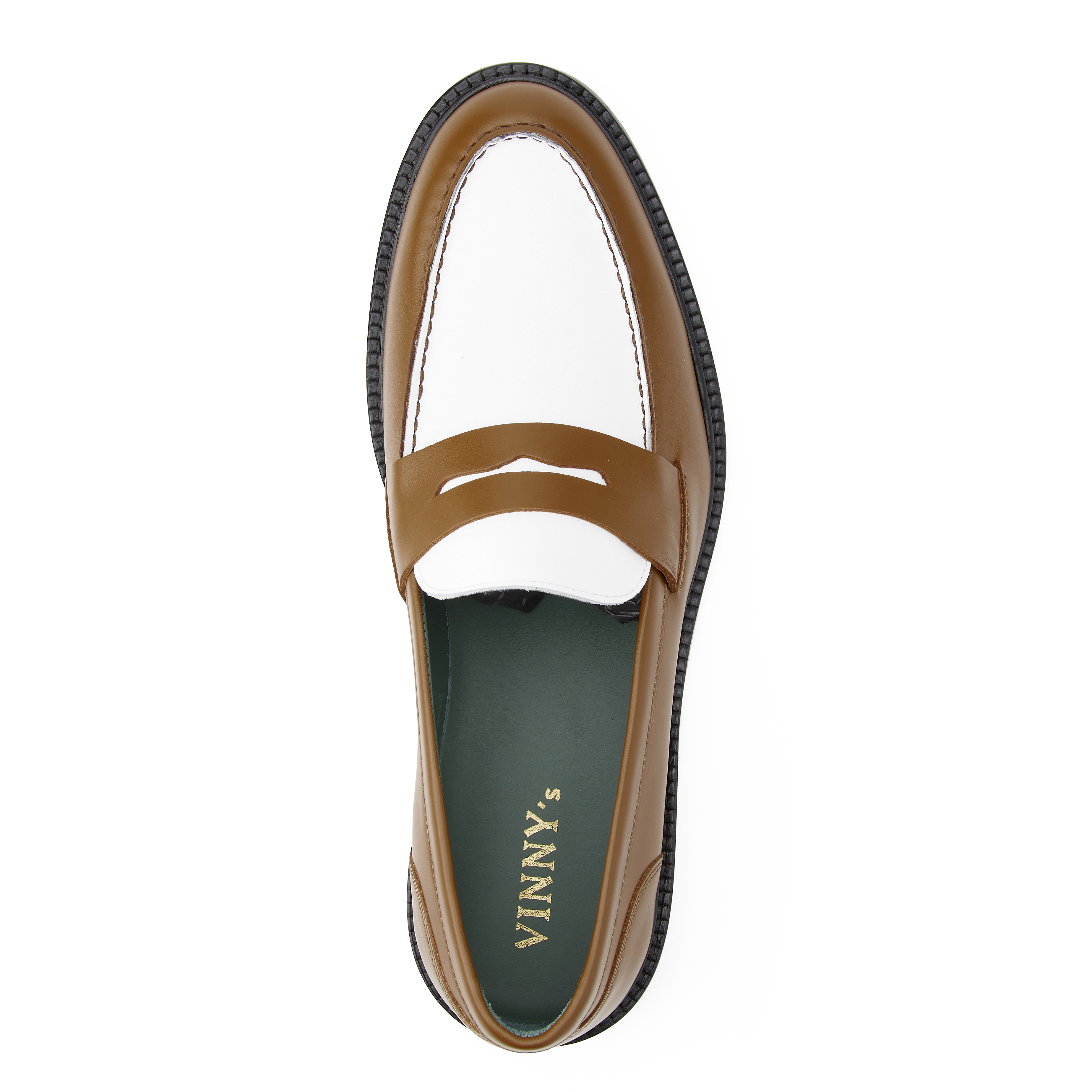Vinny's Townee Two-Tone Penny Loafer - Cognac Leather | Loafers ...