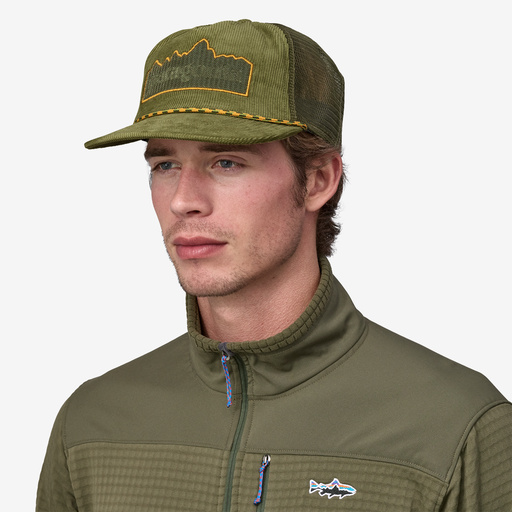 ウェア Patagonia Fly catcher hat yellow Patagonia Fly Catcher Hat Wild Waterline – Riverside Fishing
