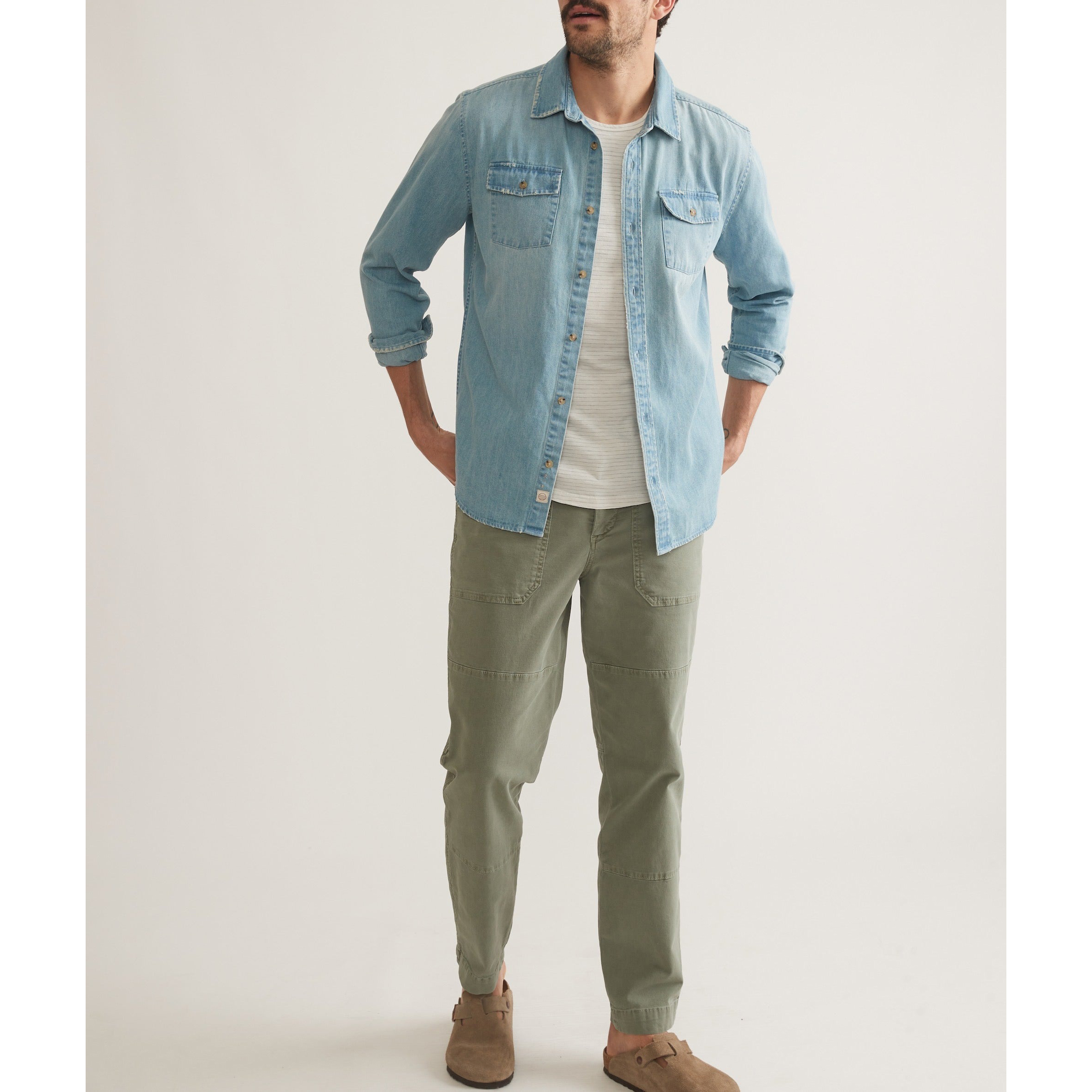 Humboldt Marine Layer Denim Shirt Button Classic Denim Shirt