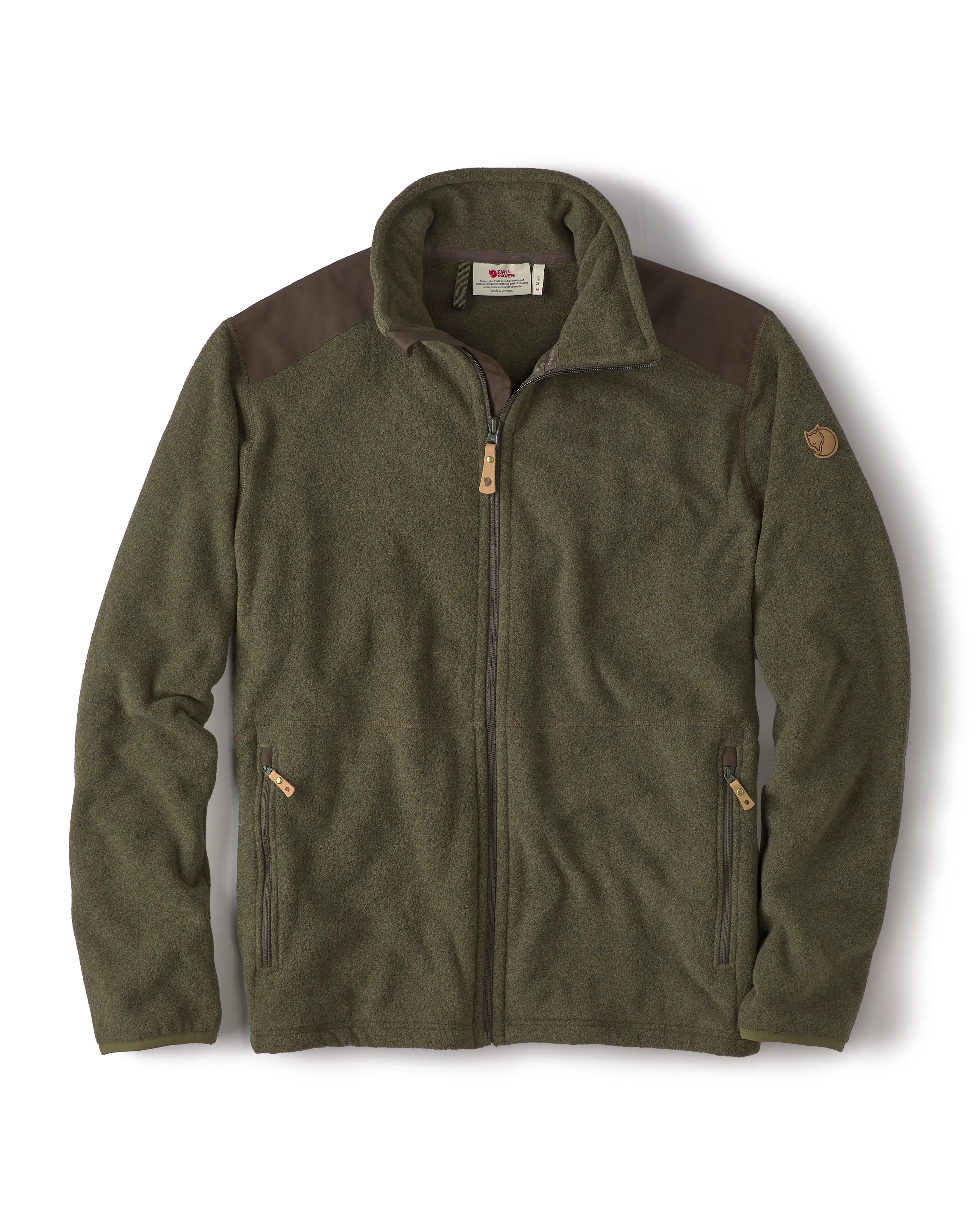 Fjallraven Sten Fleece Jacket Dark Olive Fleece Jackets