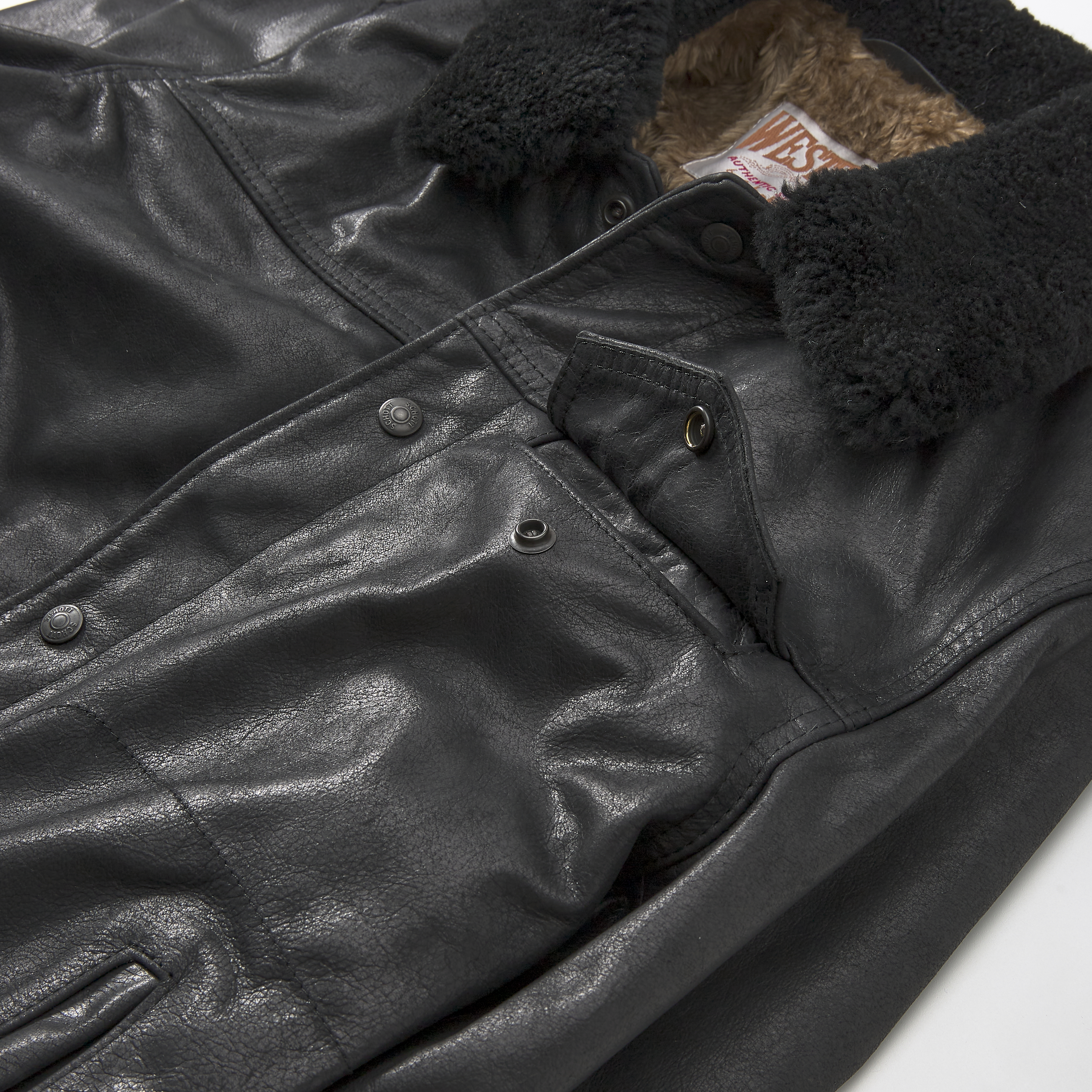 Schott Vintage Rancher Leather Jacket - Black | Leather