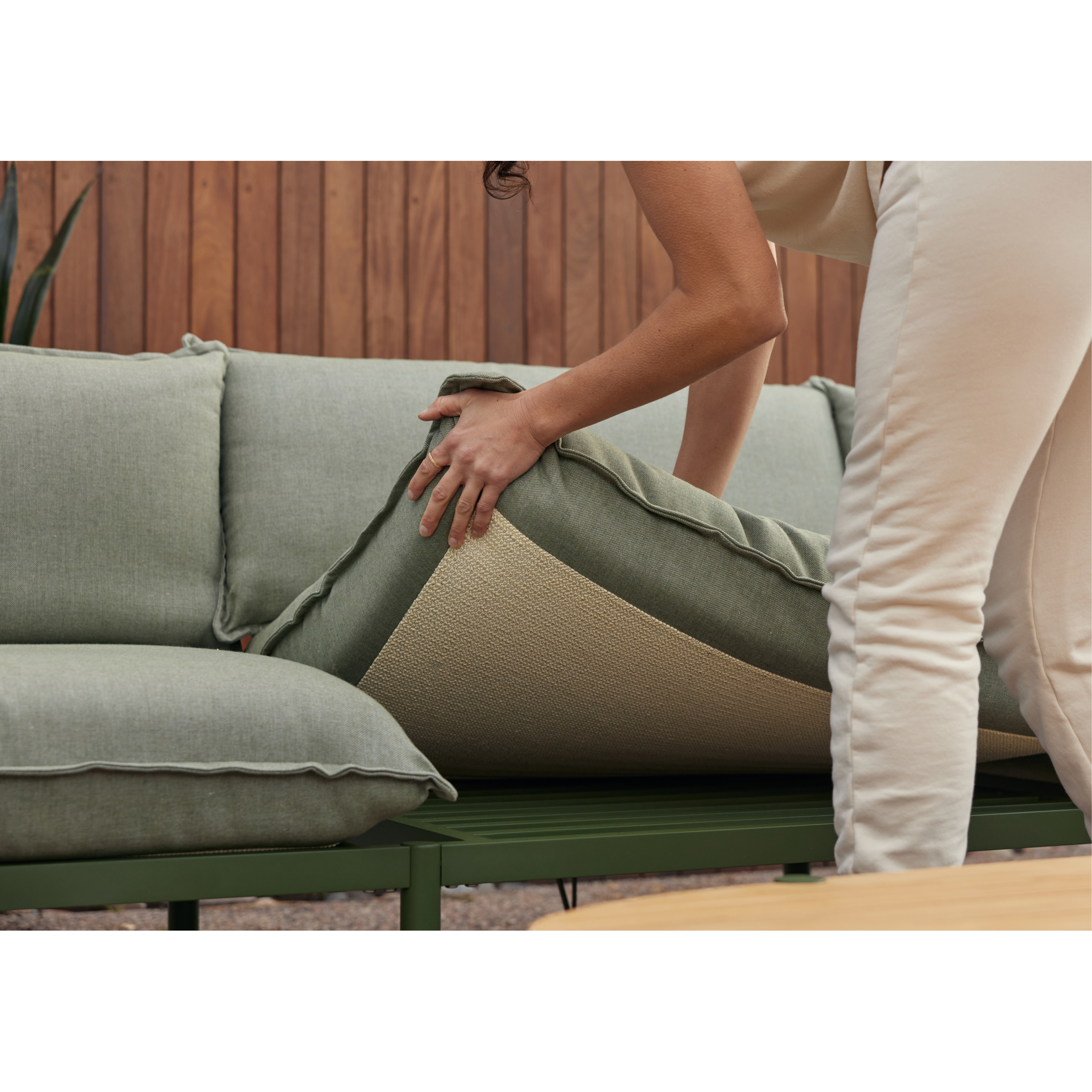 Neighbor The Terra Outdoor Sofa - Olive | Furniture | Huckberry