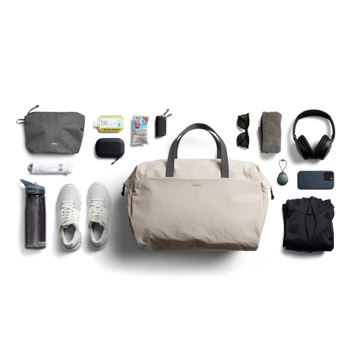 Bellroy Lite Duffel Bag - 30L - Ash | Duffel Bags | Huckberry