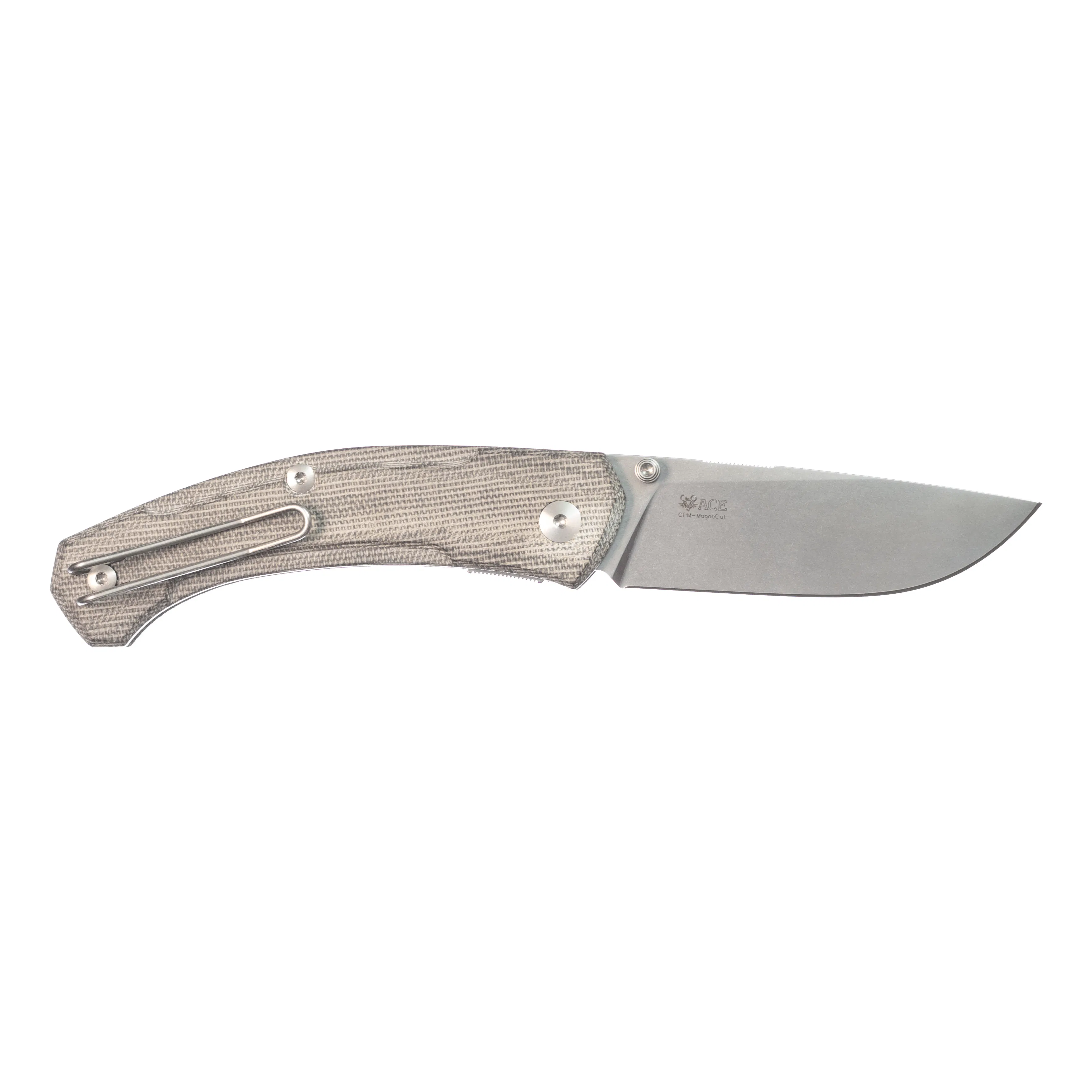 Giantmouse Ace Iona V2 Pocket Knife - CPM Magnacut / Green Canvas