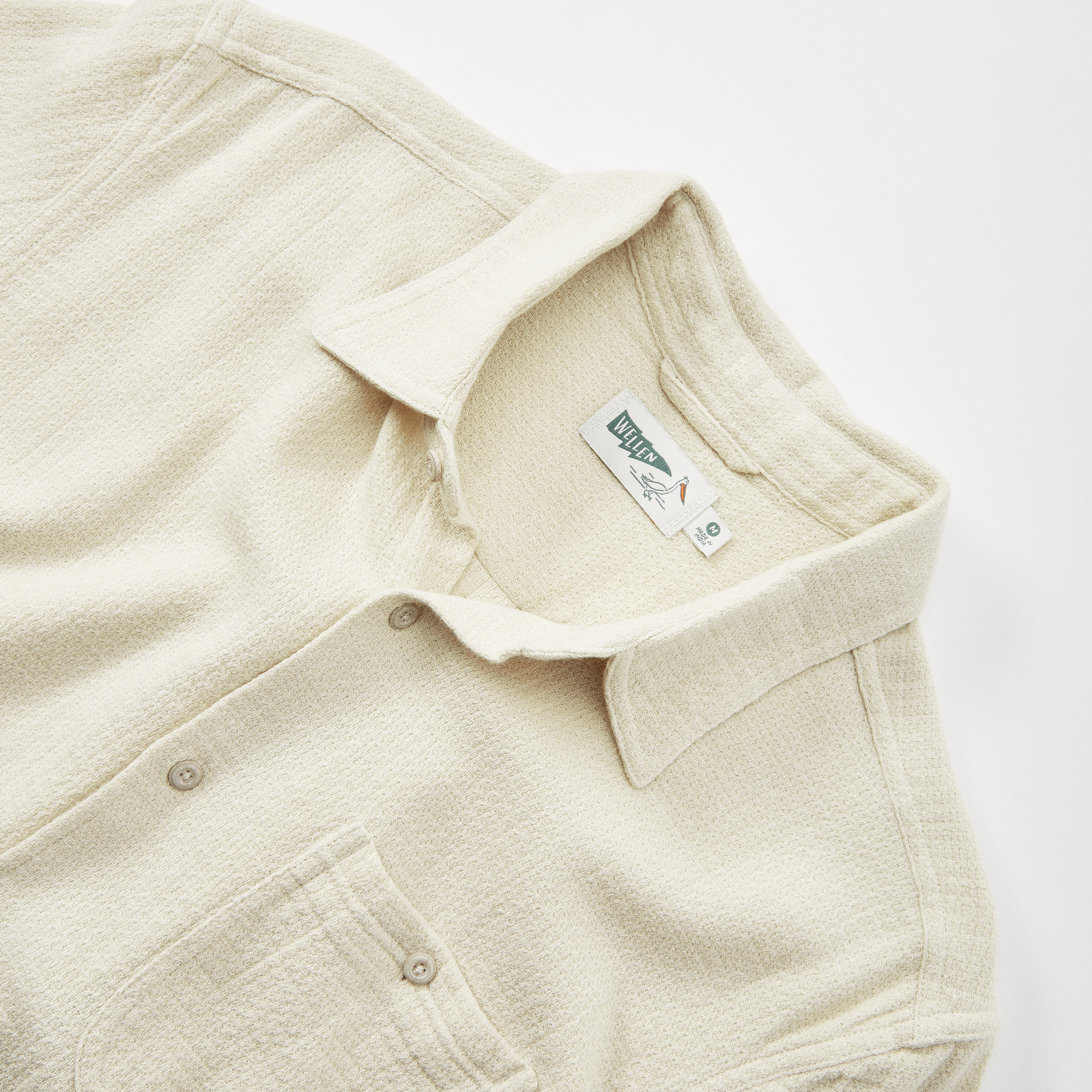 Wellen Wabi Sabi Easy Short-Sleeve Shirt - Natural | Short Sleeve Shirts |  Huckberry