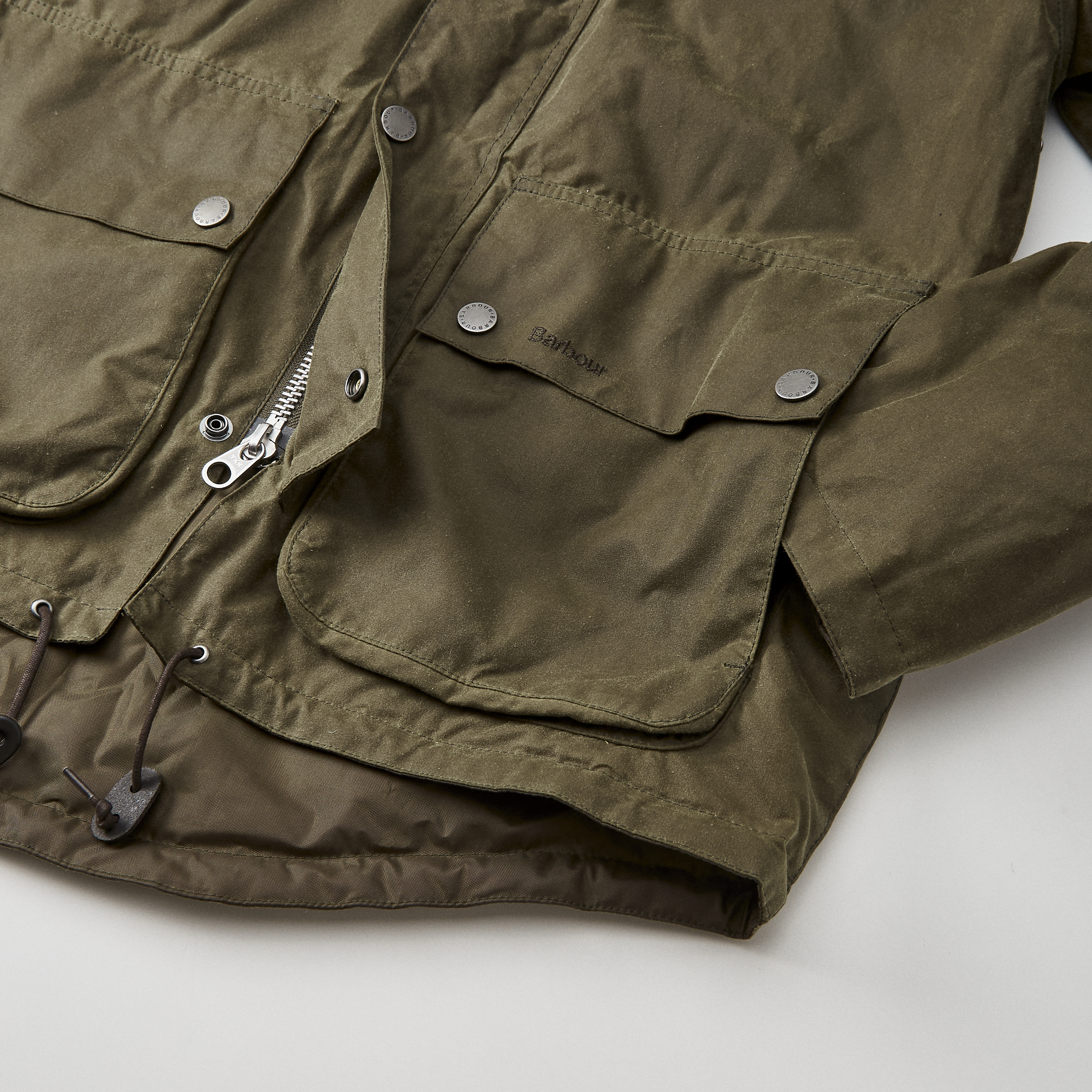 Barbour Durham Re-Engineered Waxed Jacket - Beech | Waxed Jackets