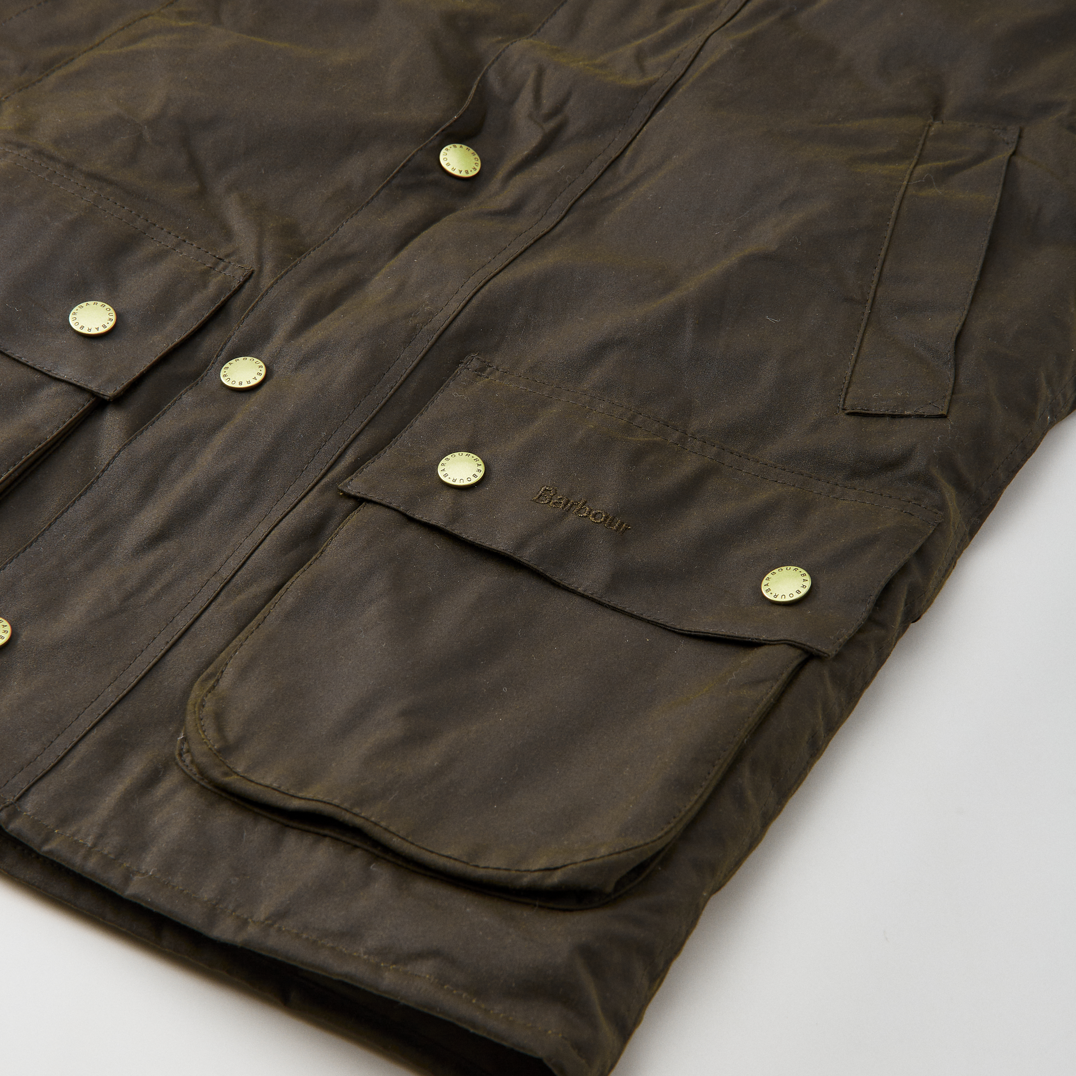 Barbour Westmoreland Waxed Vest - Olive | Waxed Jackets | Huckberry