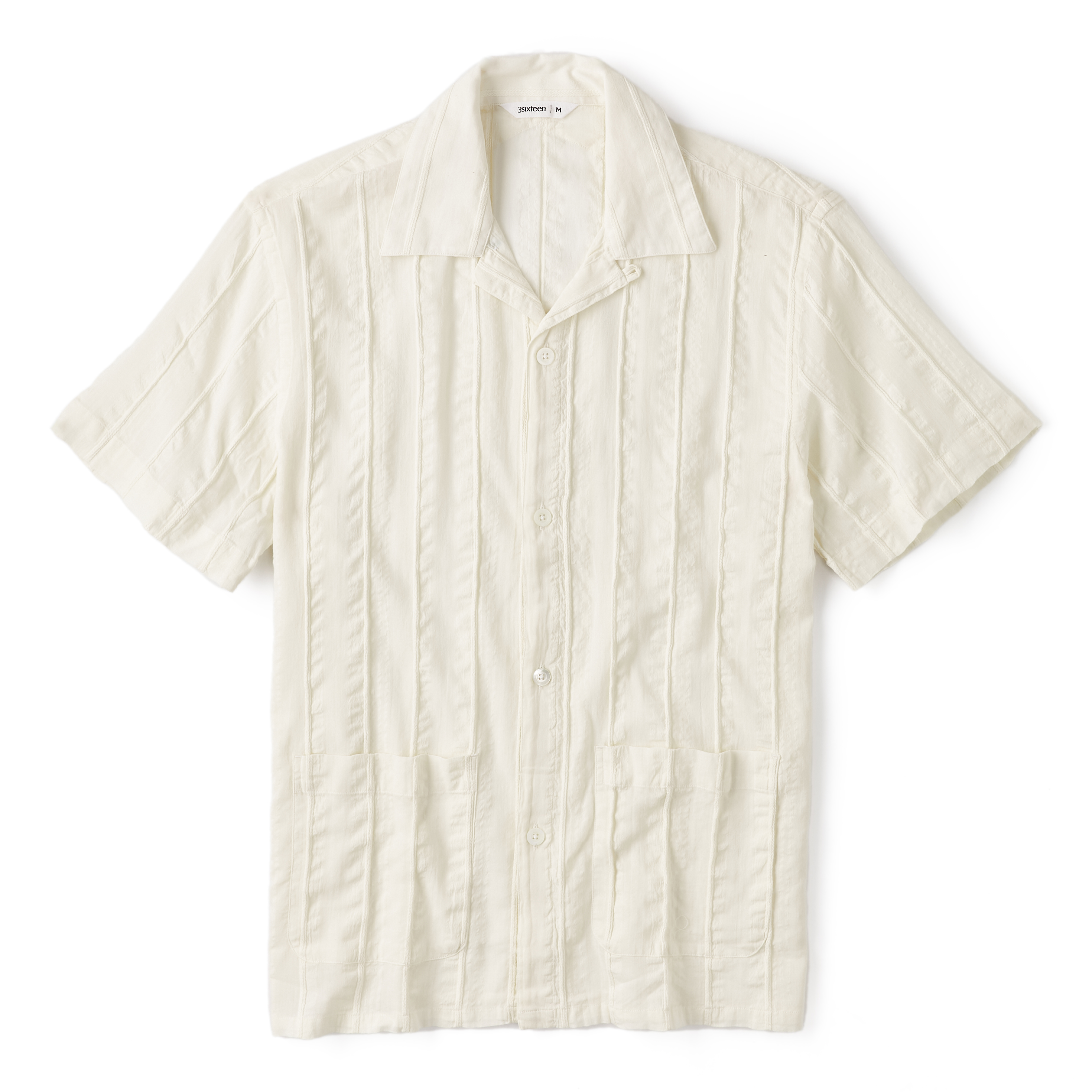3sixteen Cabana Shirt - Natural Rope Cloth | Short Sleeve