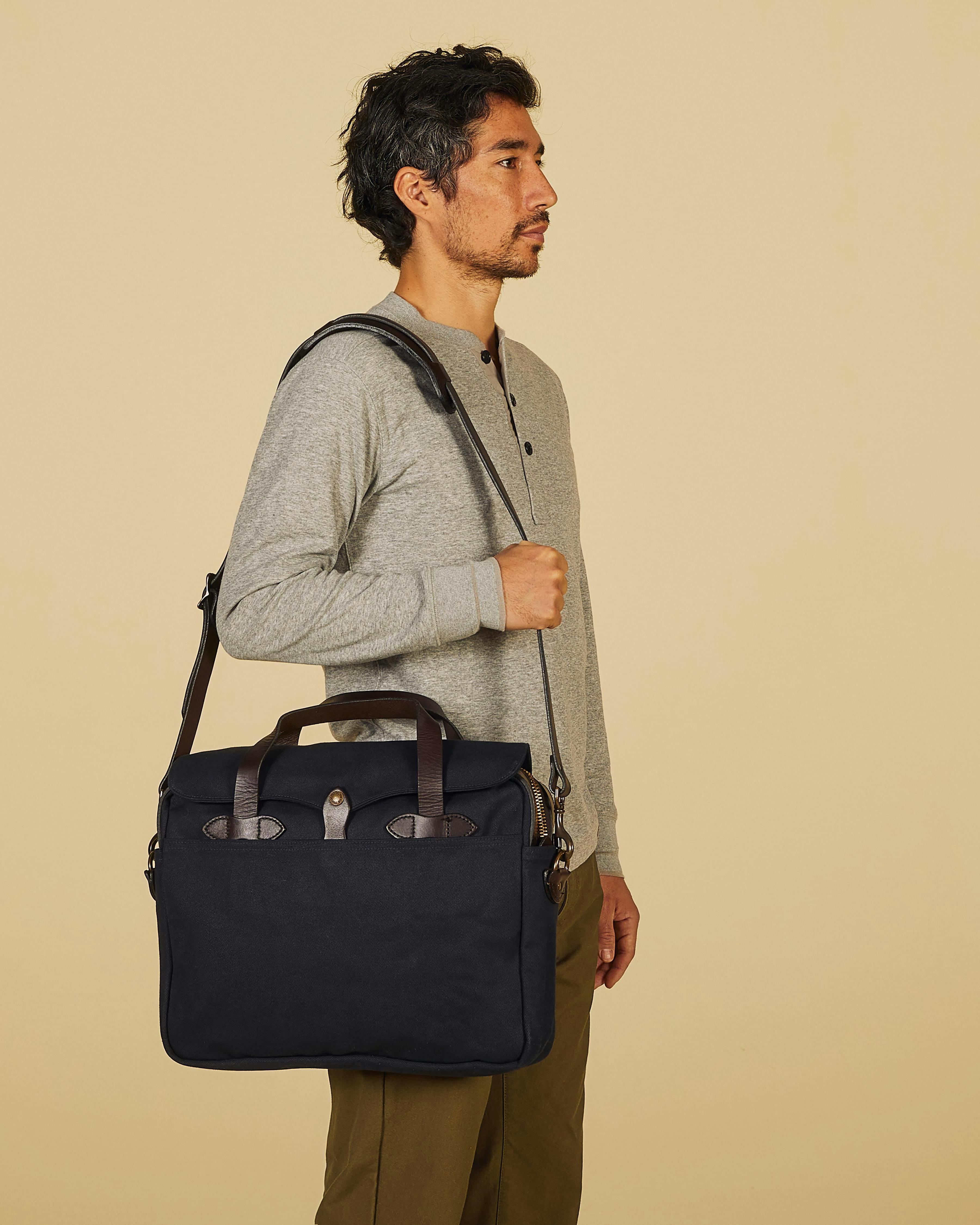 Filson Rugged Twill Original Briefcase 13L Navy Briefcases