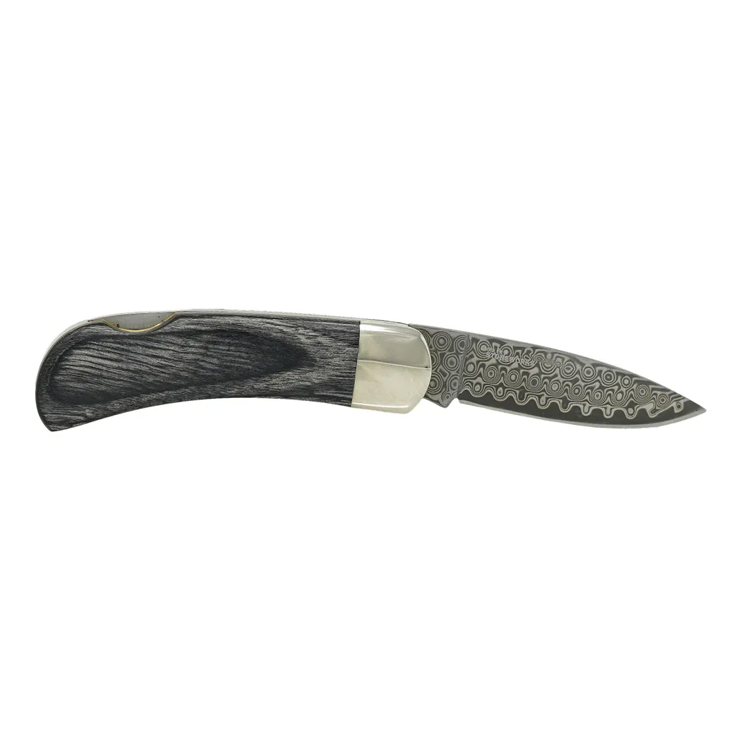 Santa Fe Stoneworks Damascus Lockback Pocket Knife - Mammoth Tusk