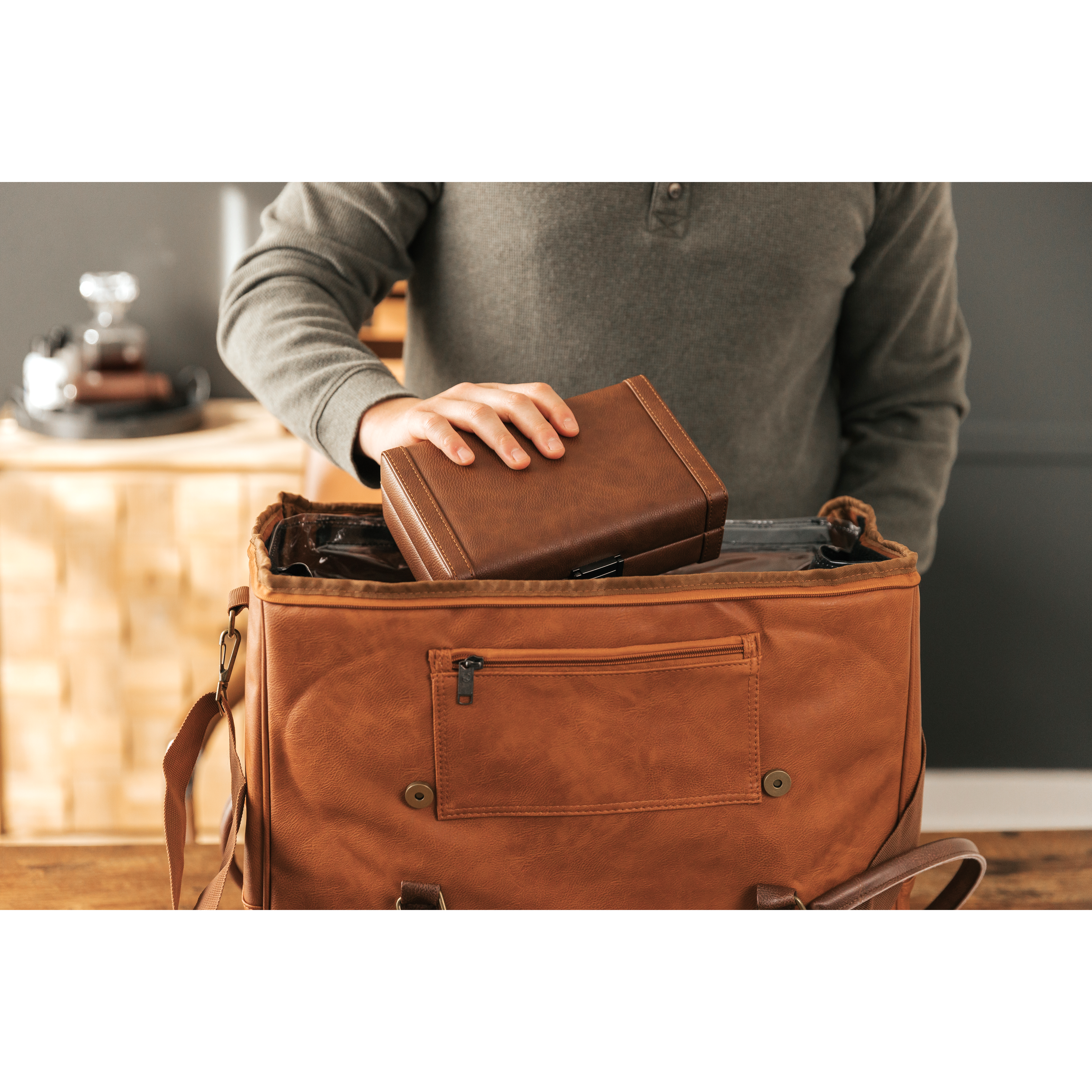 Case Elegance Maxwell 8-Cigar Travel Case Brown Smoking