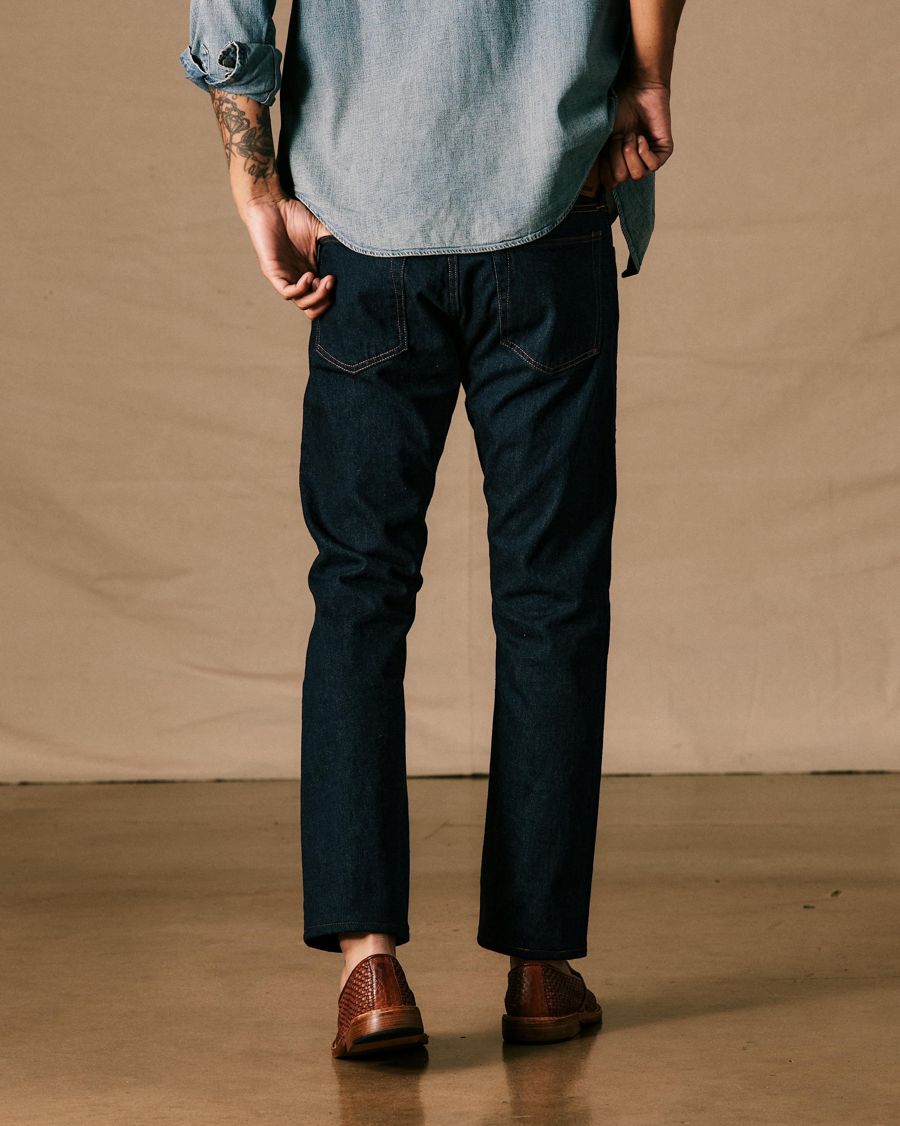 RRL Slim Fit Selvedge Denim Jeans Once Washed Jeans Huckberry