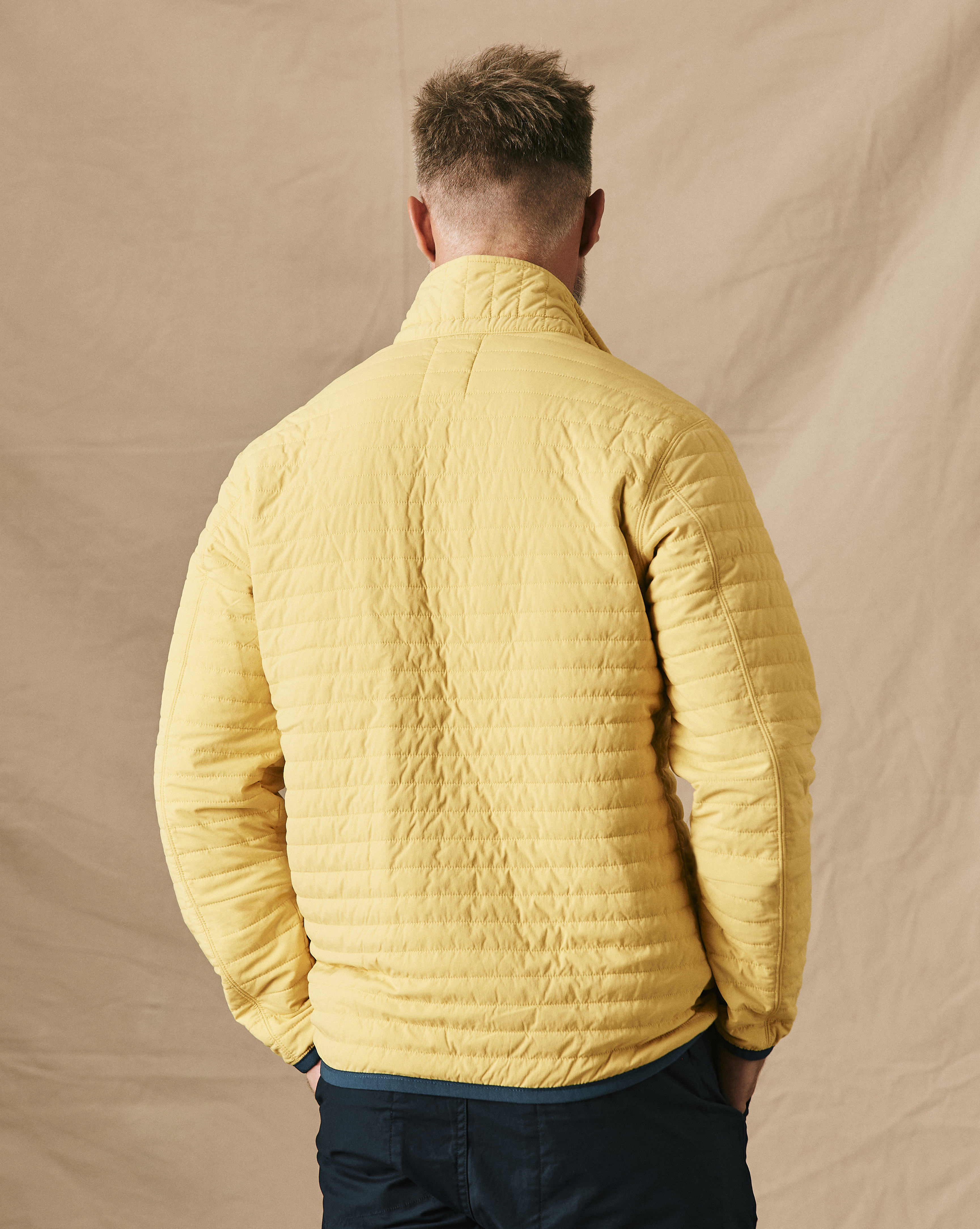 Relwen Windzip Popover - Maize | Quilted Jackets | Huckberry