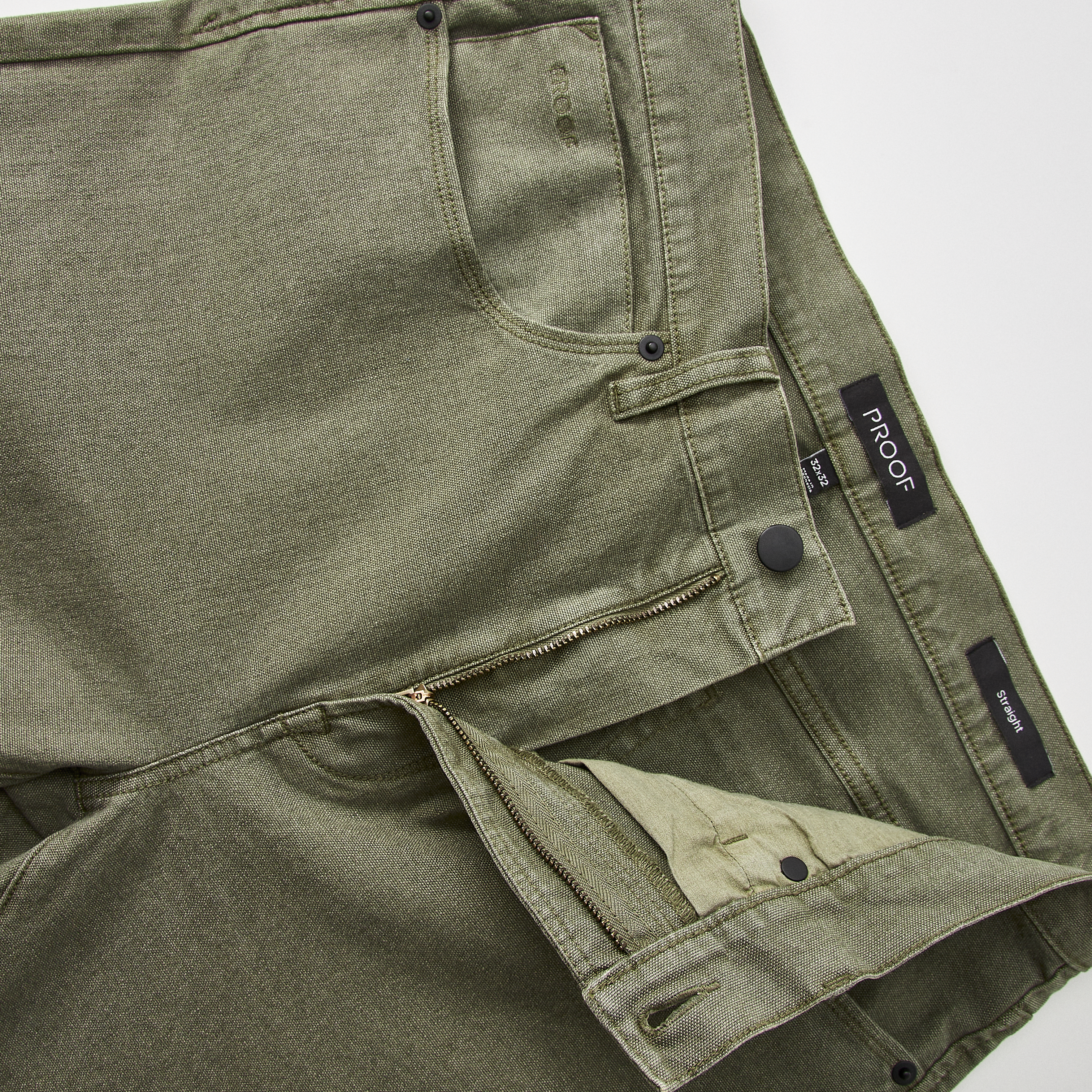 【NONCODE】Howell Button Brushed Pants Signature Fit Button Detail Pants