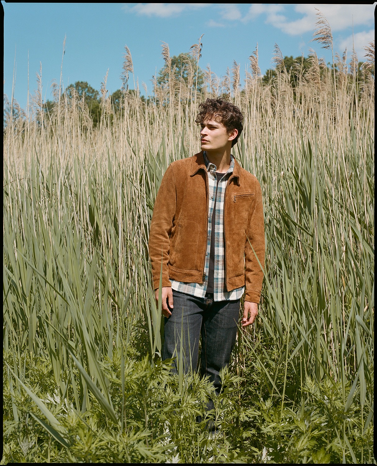 Schott Roughout Leather Suede Jacket - Saddle | Leather Jackets