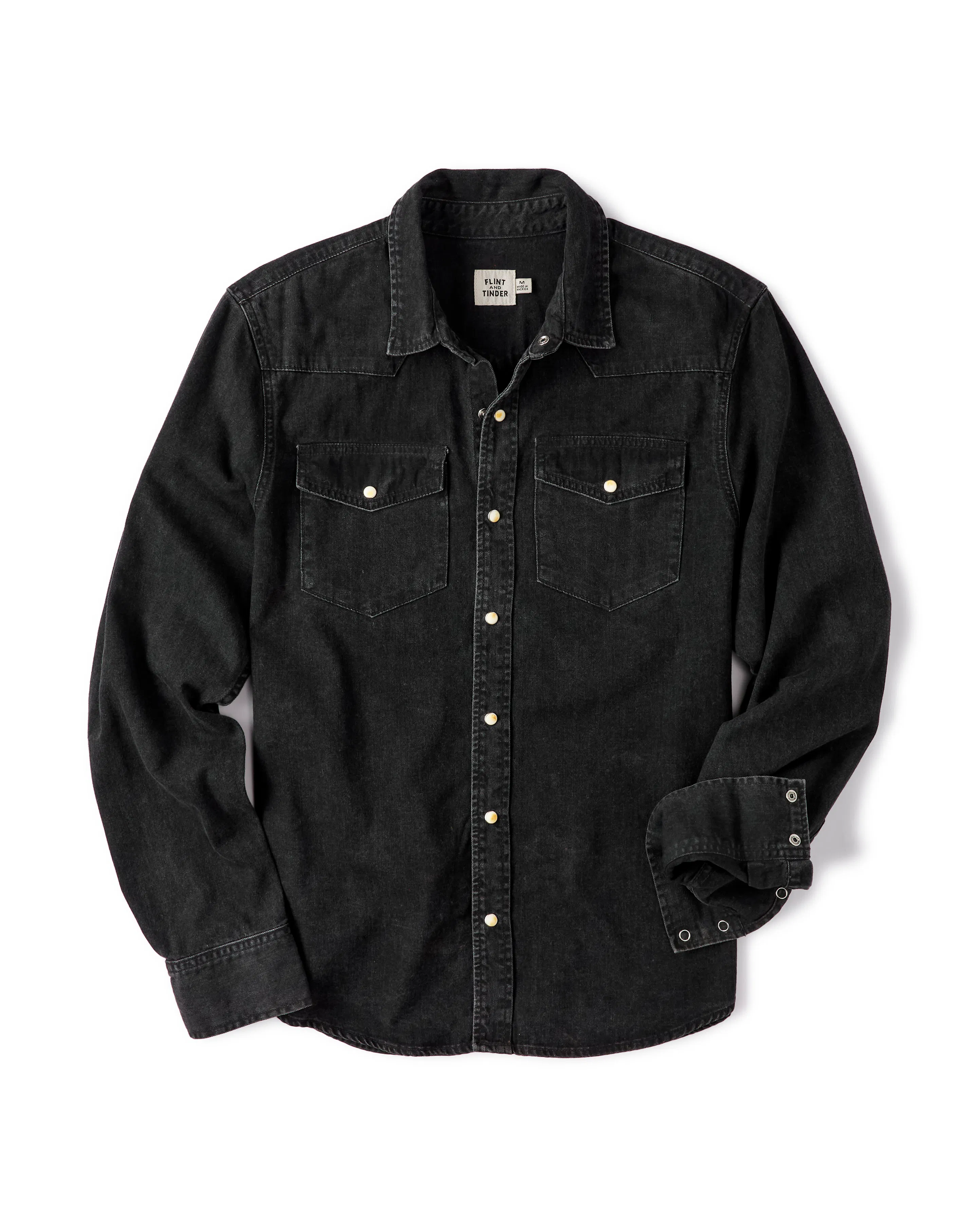 Flint and Tinder Bone Button Western