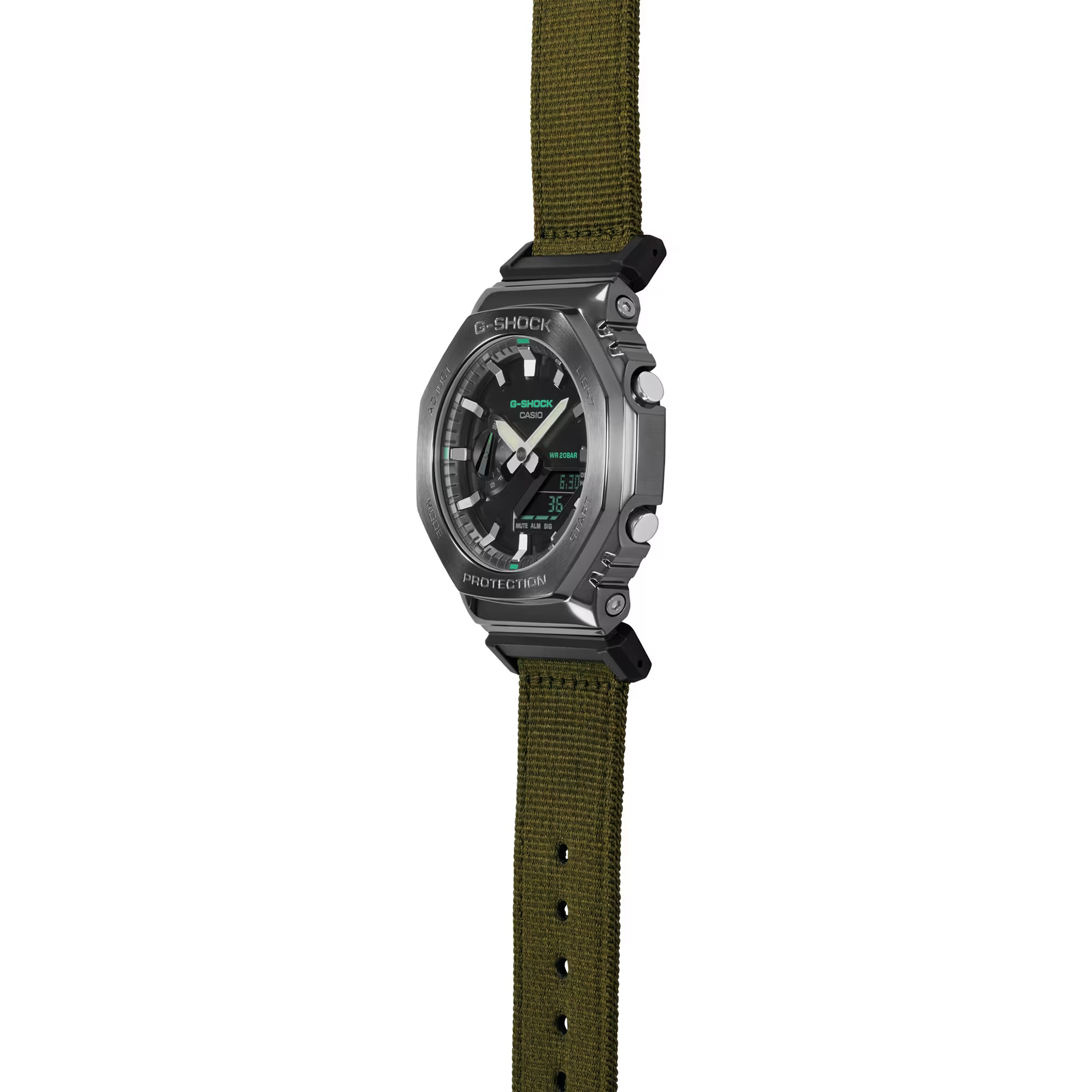 G-Shock GM2100CB-3A Utility Metal Watch - Grey/Olive Green