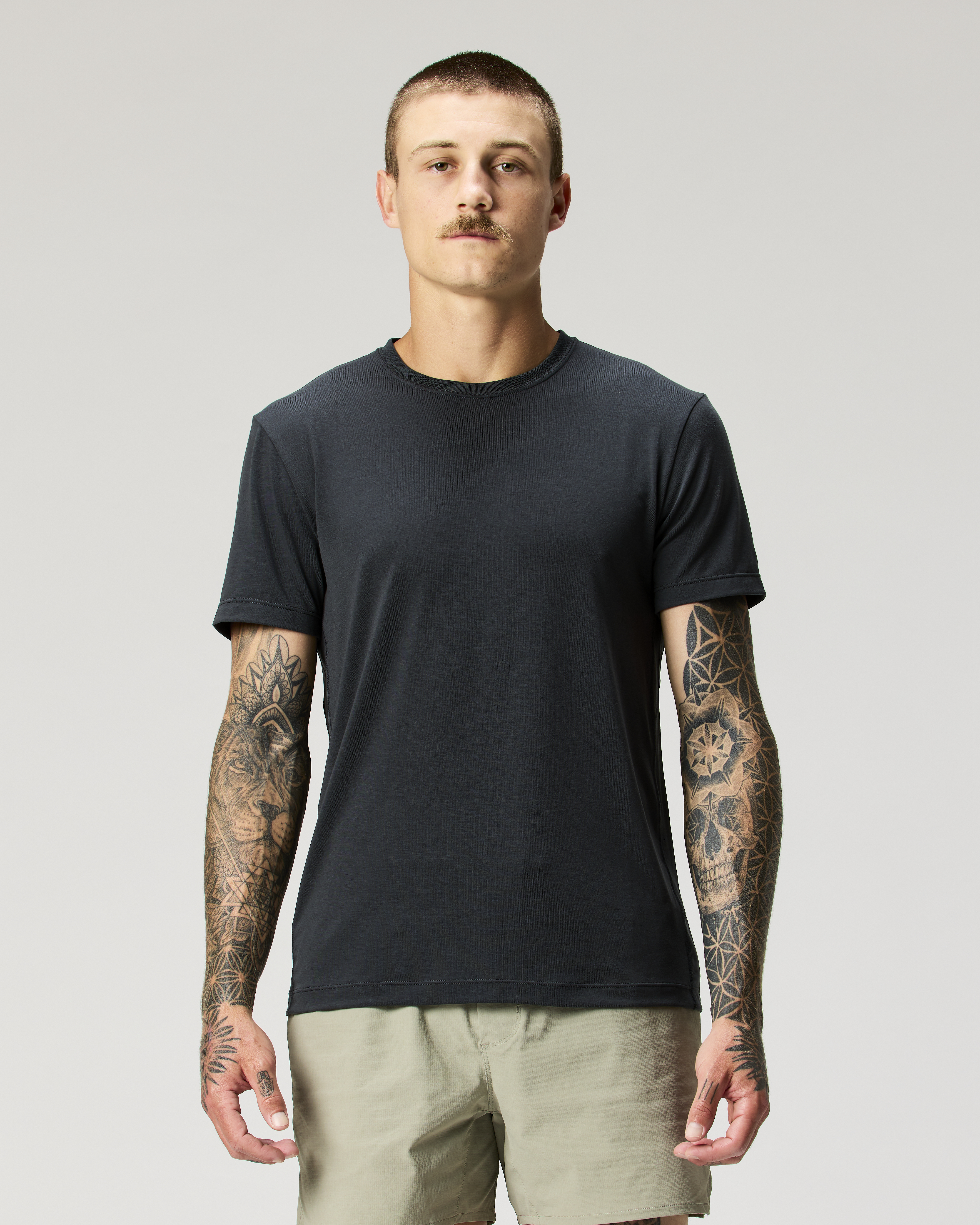 Wellen Sol Performance T-Shirt - Storm Grey Heather | T
