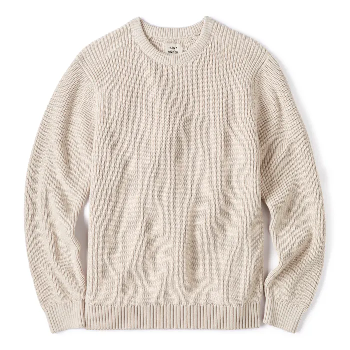 JMIERR Sweater Mens Crew Neck Light Casual Fall Winter Fashion Long Sleeve Checkered Cable Knit