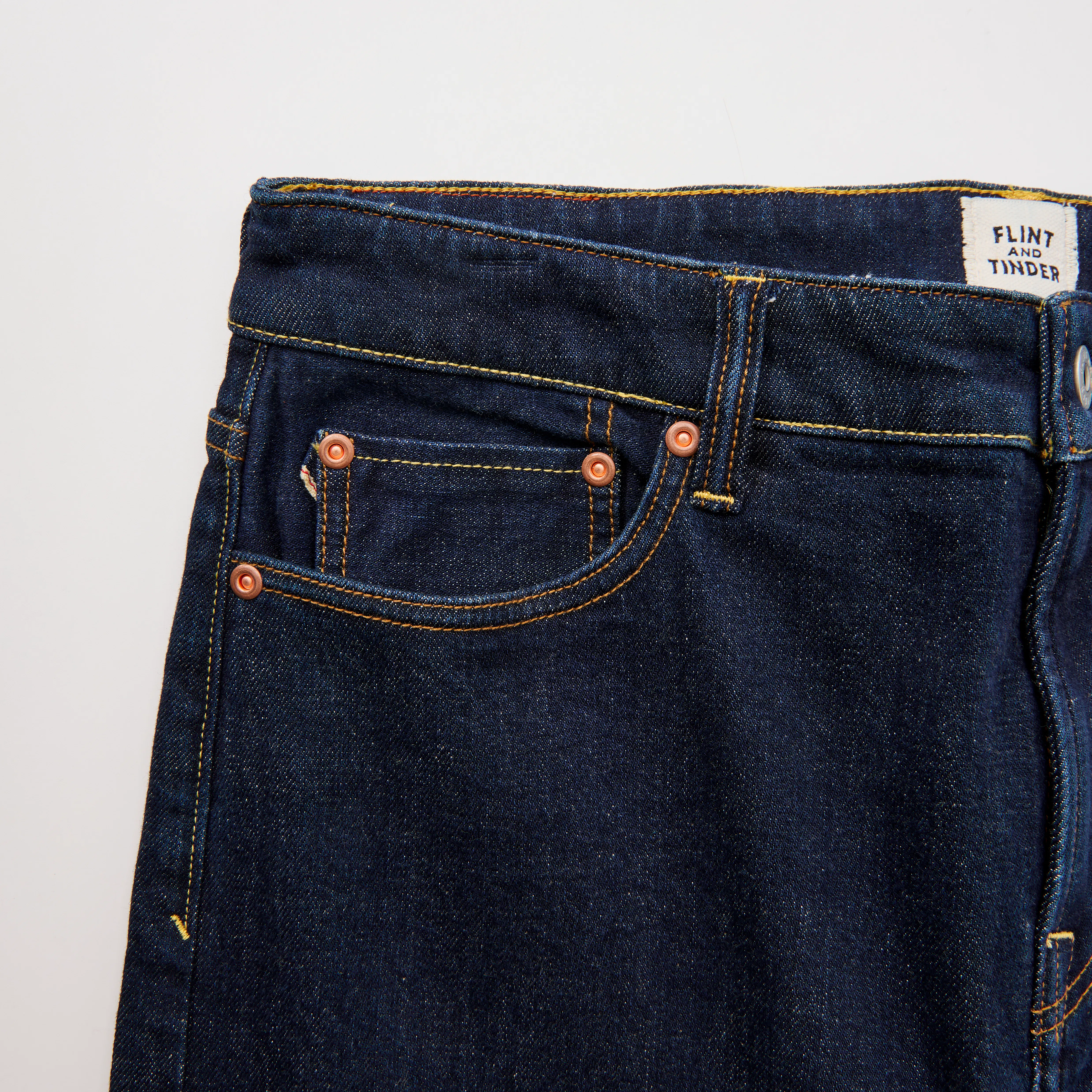 Flint and Tinder Stretch Selvedge Denim - HB Slim - Rinse | Jeans