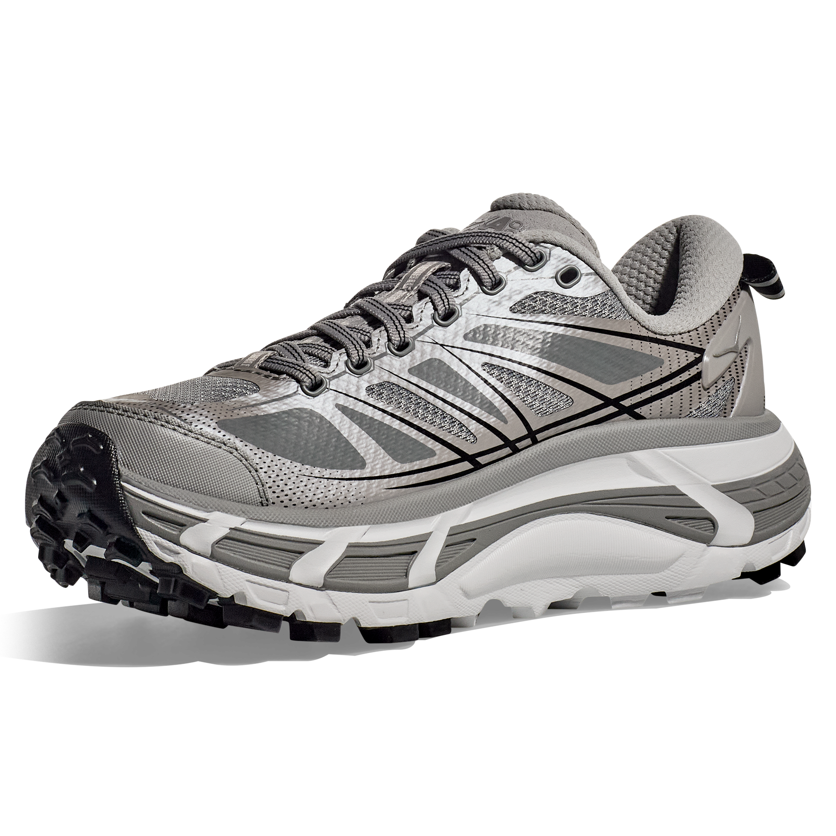 Hoka Mafate Speed 2 Trail Sneaker - Stellar Grey/Galatic Grey 