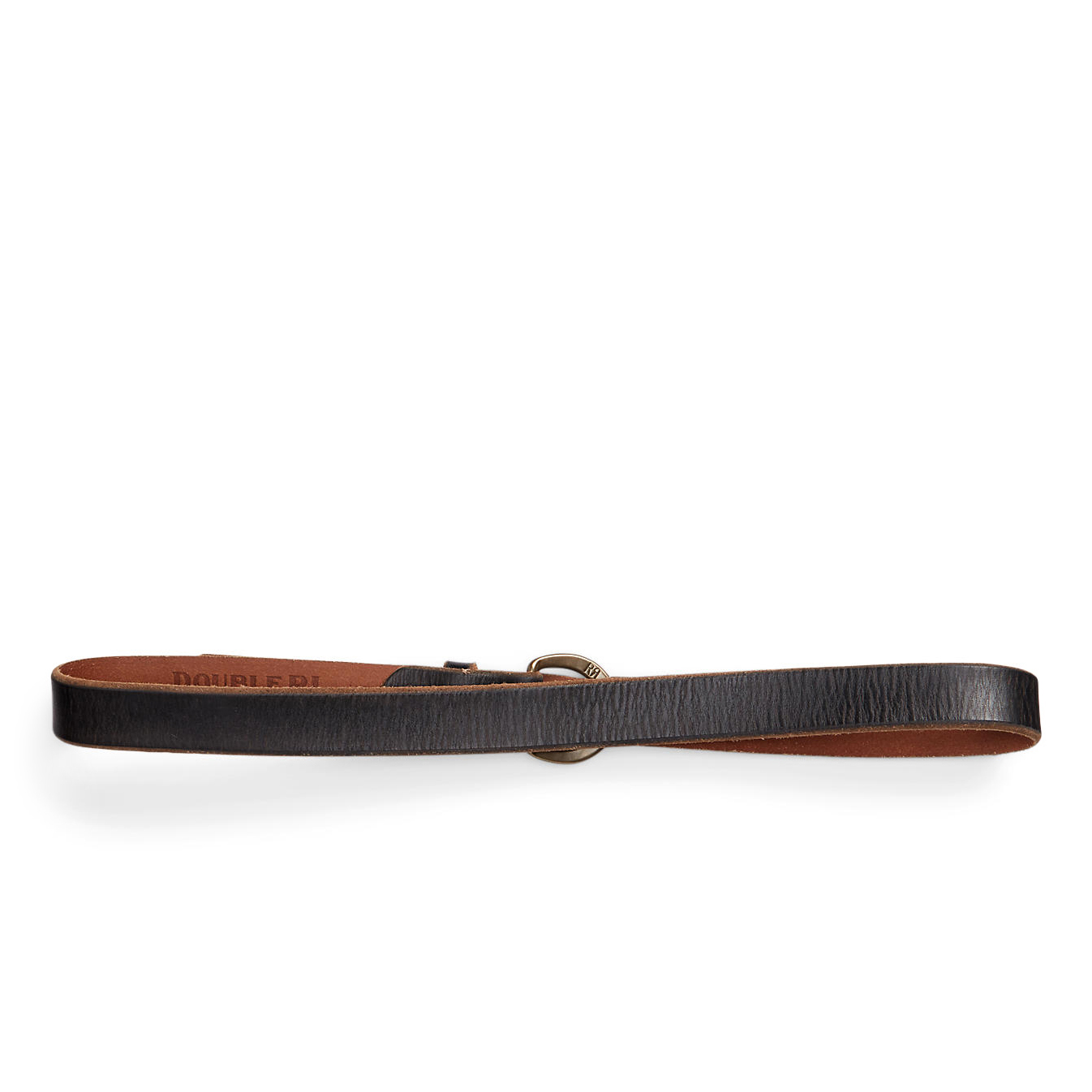 RRL Terrance Tumbled Leather Belt - Brown | Casual Belts | Huckberry