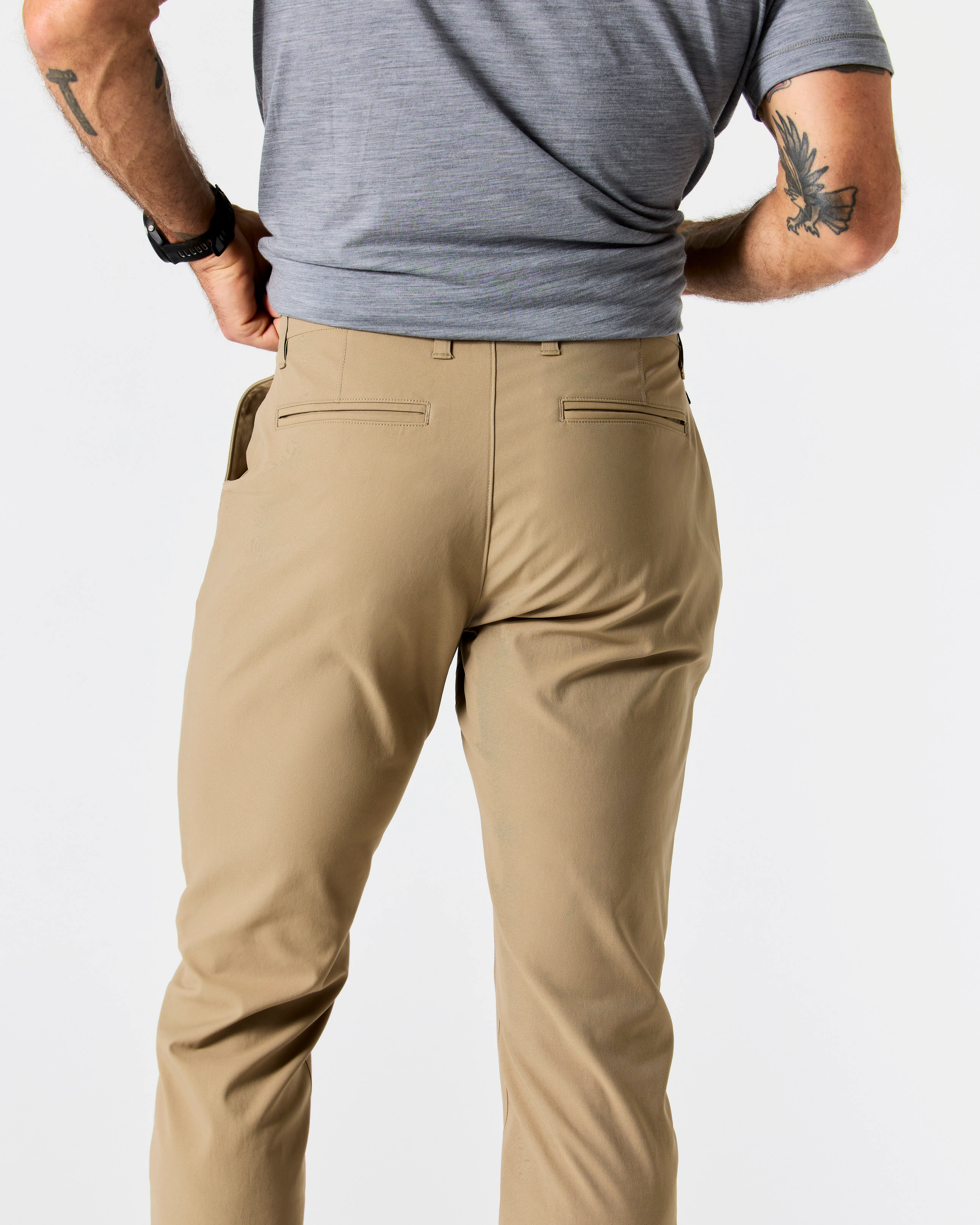 Proof Nomad Performance Chino - HB Straight - Khaki | Chino Pants