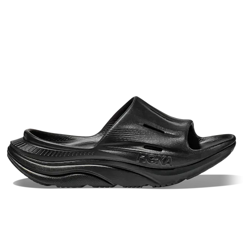 Hoka Ora Recovery Slide 3 - Black/Black | Sandals | Huckberry