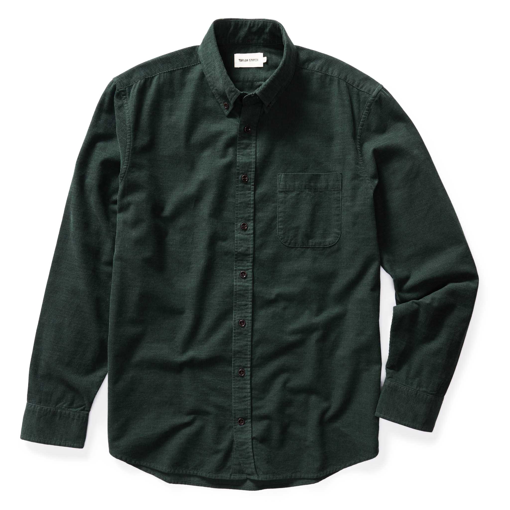 Taylor Stitch The Jack Pincord Shirt - Pine Heathered | Long