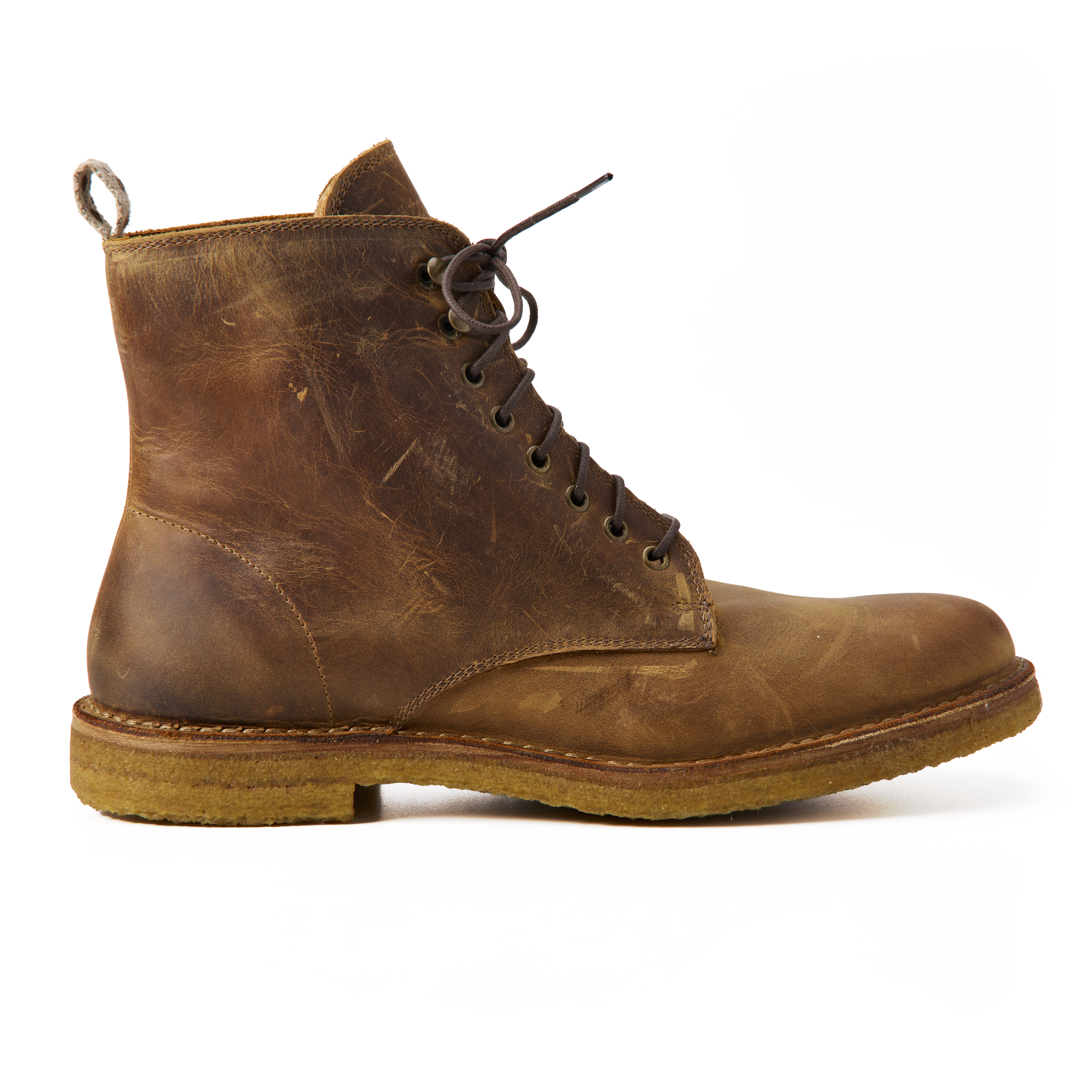 Astorflex Bootflex Lace Up Boot - Dark Chestnut Nubuck | Work