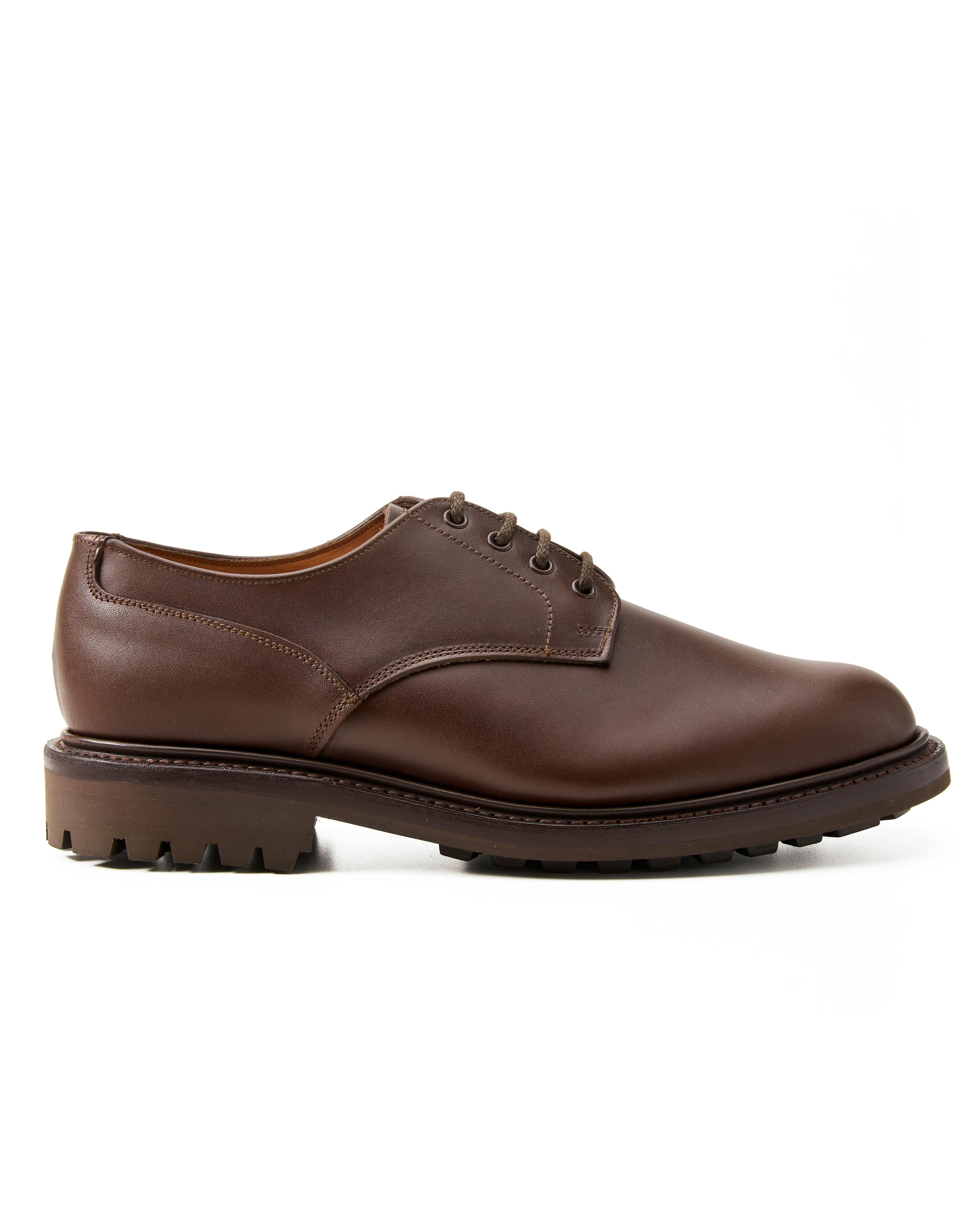 Sanders Gibson Commando Derby Brown Waxy Derby Shoes Huckberry