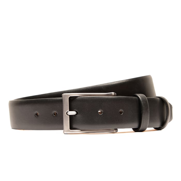 Glazed Calf Skin Dress Belt