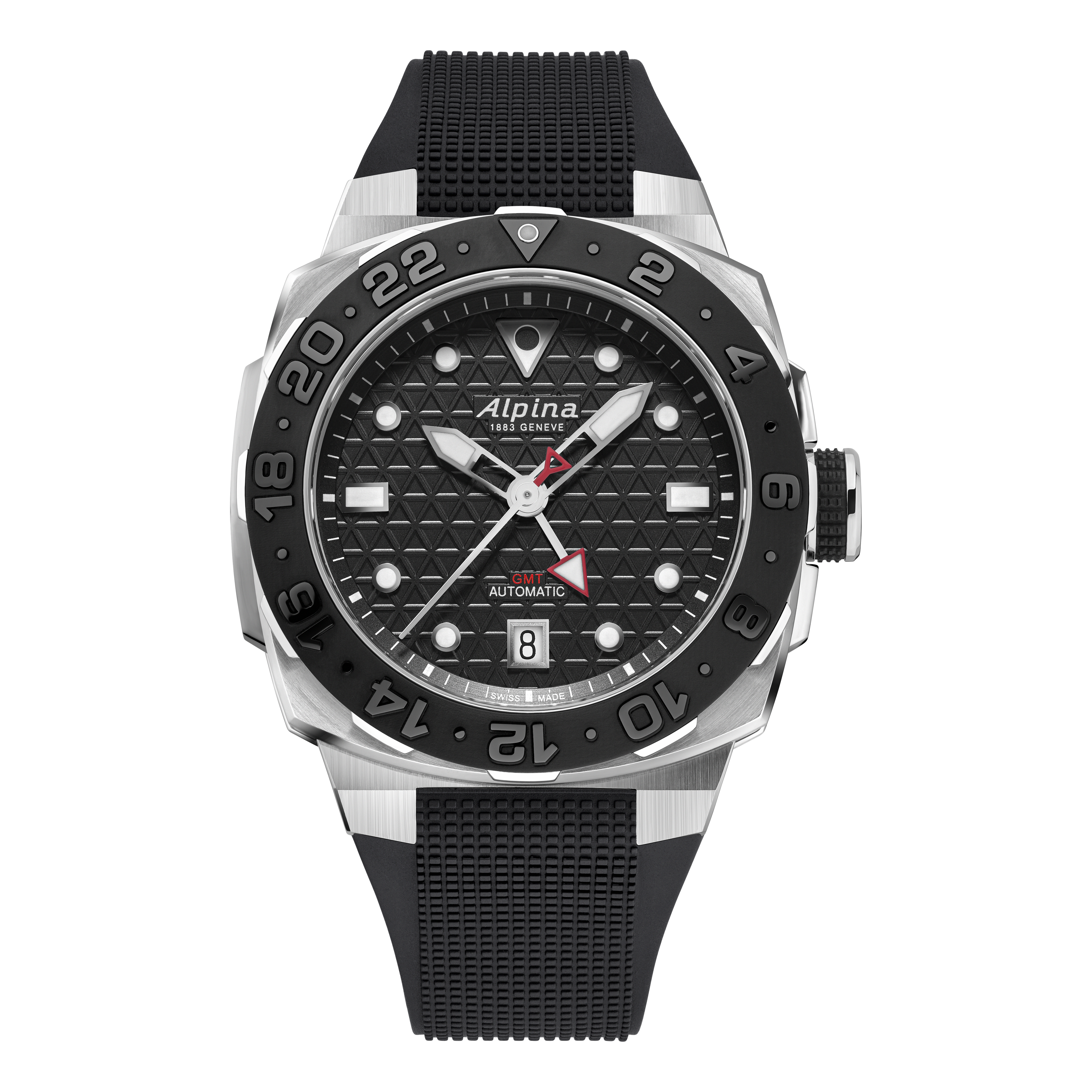Alpina Seastrong Diver Extreme Automatic GMT Watch - Black
