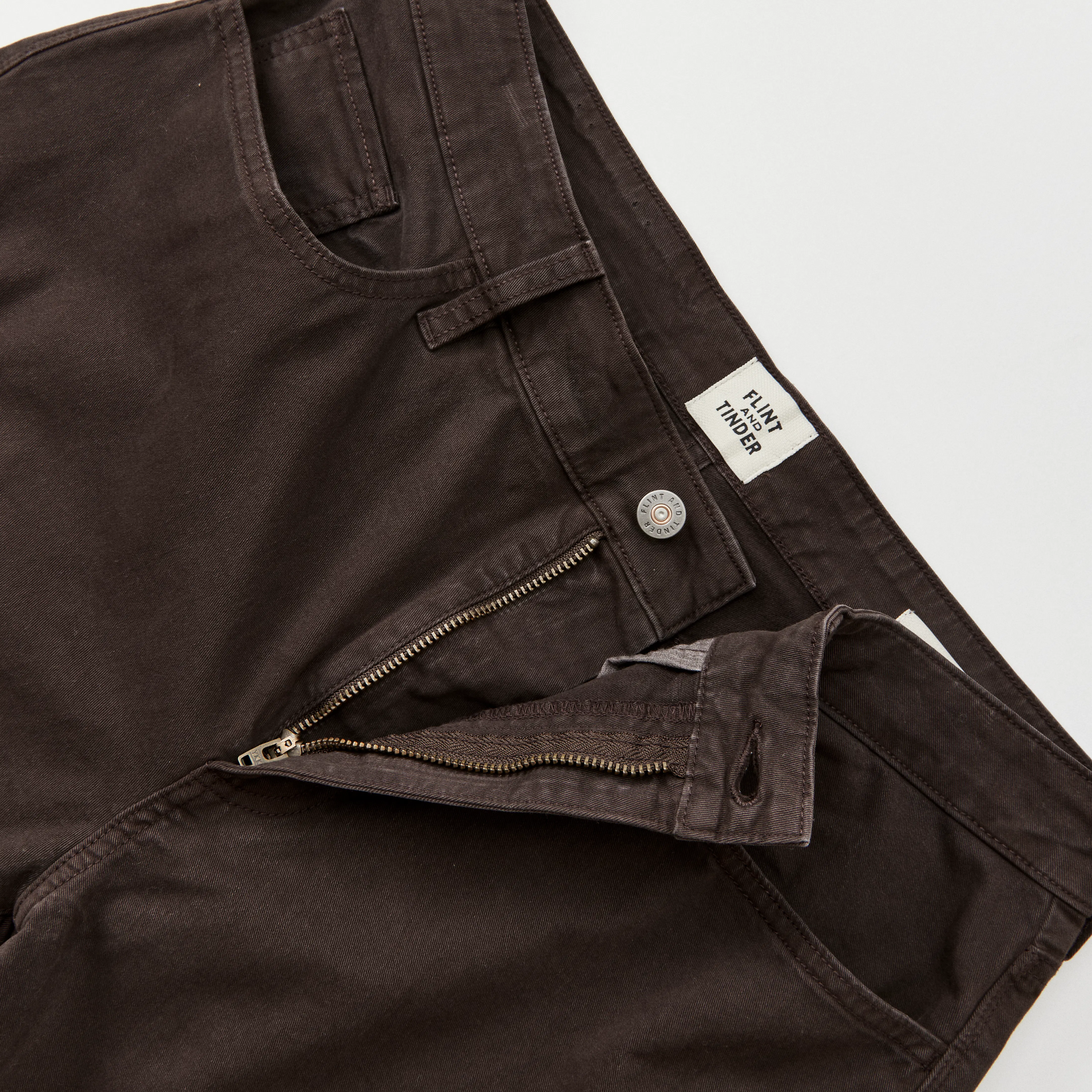 Flint And Tinder Men's 365 Pant – Stretch Slim Chino-Style Pants, 98% Cotton 2% Spandex, Charcoal, 34W X 34L