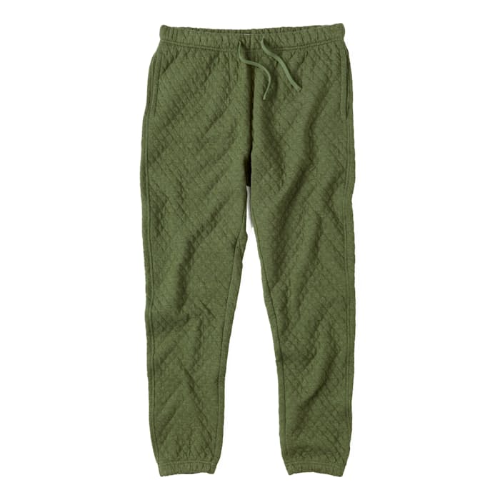Flint and Tinder Quilted Sweatpant Heather Olive Sweatpants