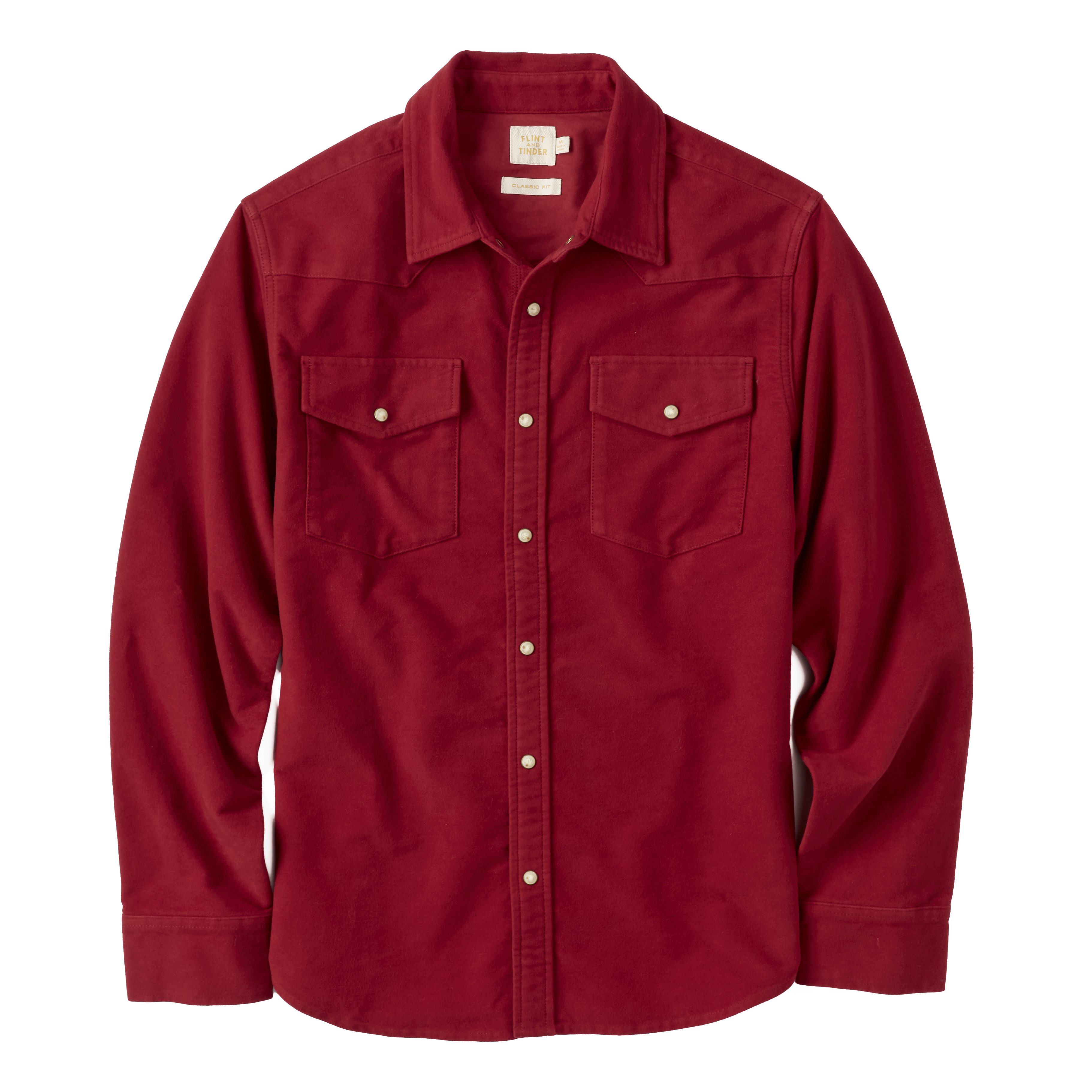 Flint and Tinder Moleskin Spaghetti Western Shirt - Holiday Red