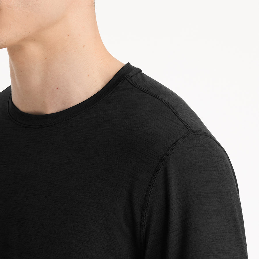 meravel simple comfortable Tee　Black Ten Thousand Versatile T-Shirt - Black | Active Tops | Huckberry