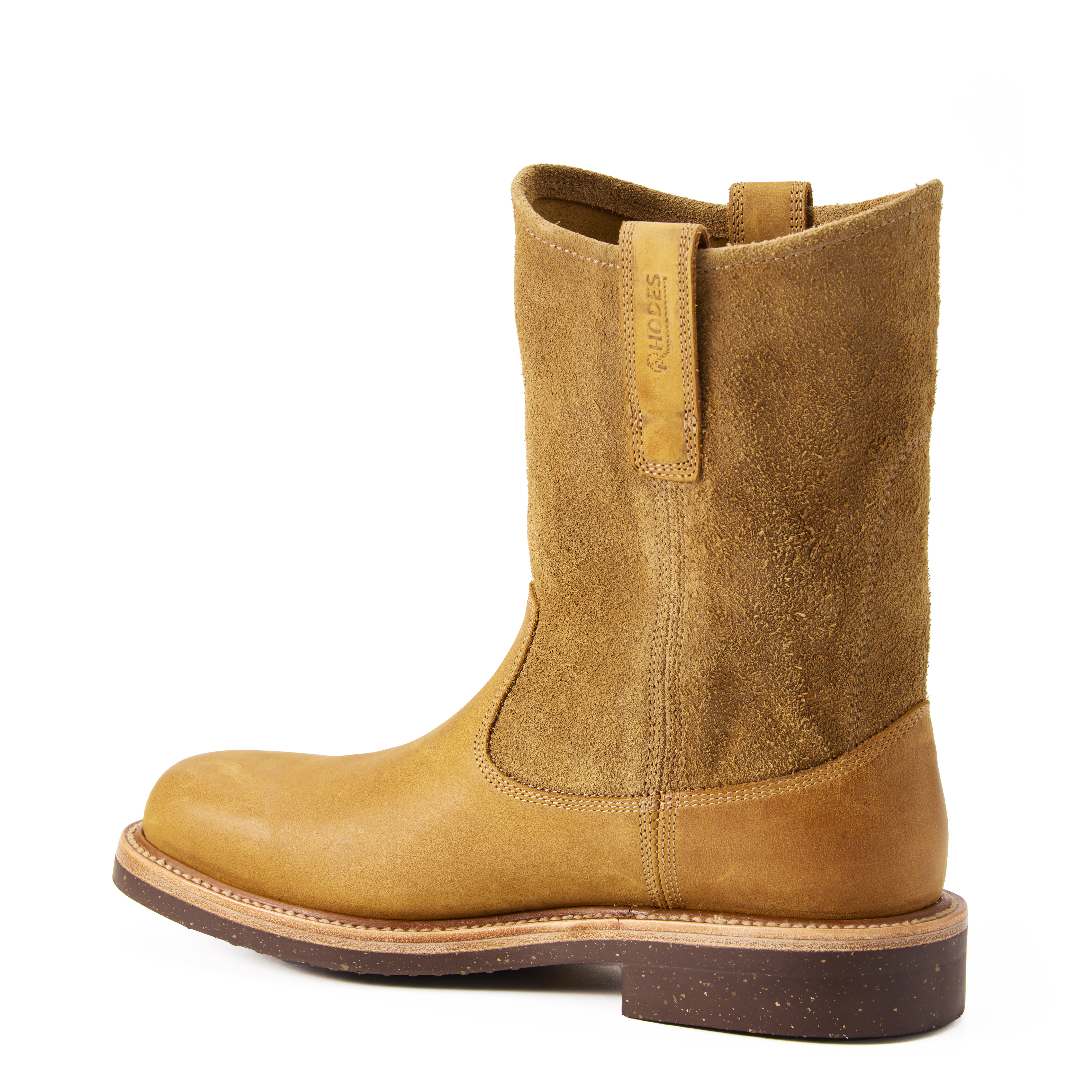 Rhodes Footwear ATX Western Boot - Tobacco/Honey Suede/Brown Cork