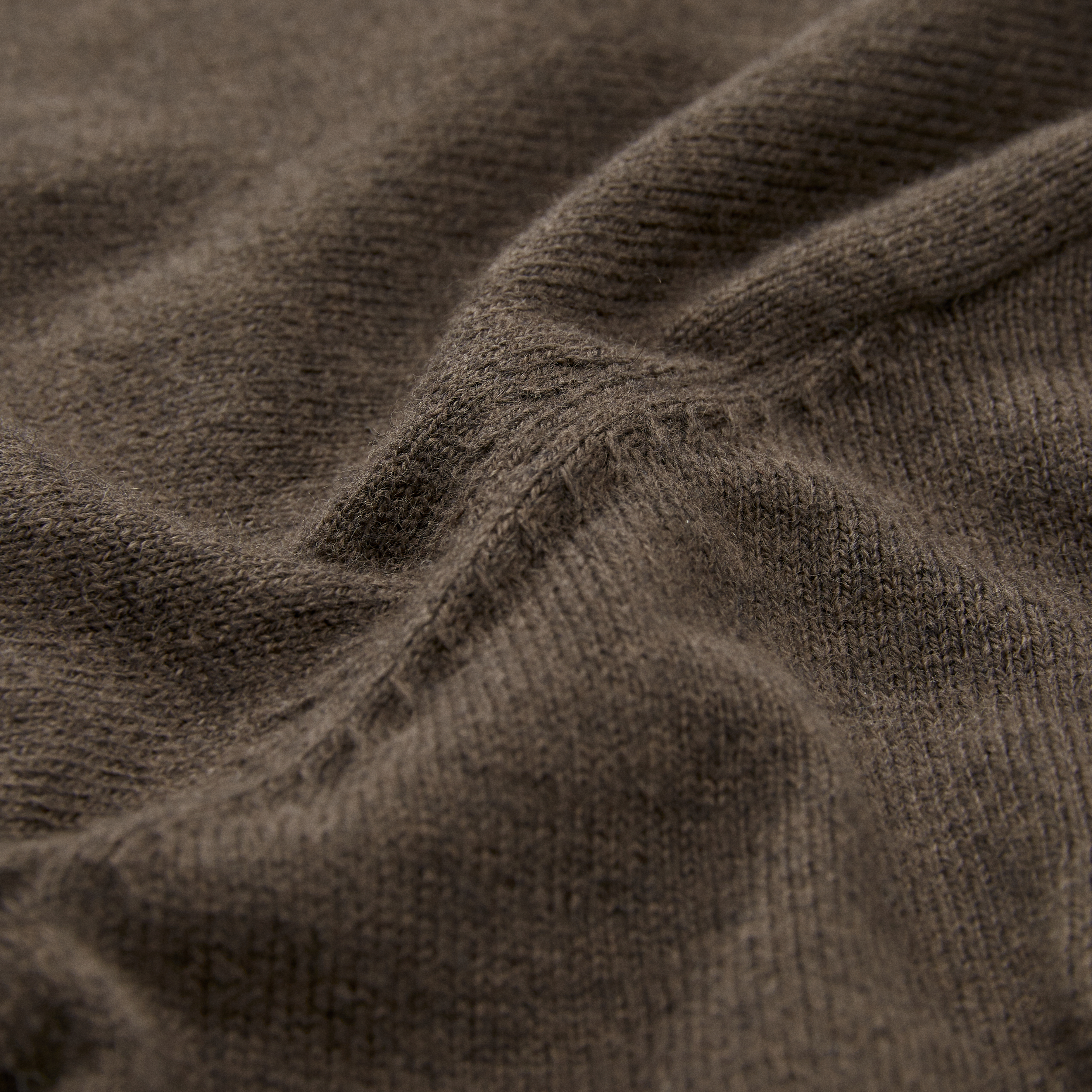 Wills Fine Ribbed Cotton Cashmere Polo Shirt - Brown