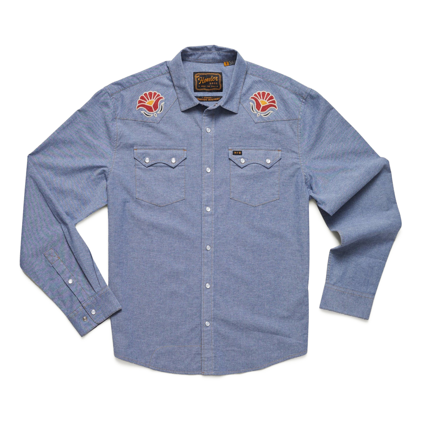 Howler Brothers Crosscut Deluxe Snapshirt - Fresh Blooms