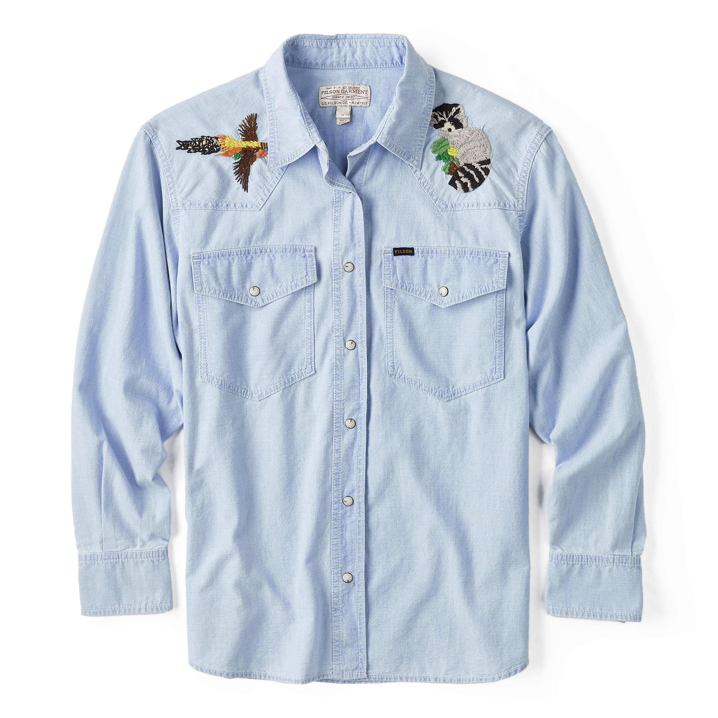 Tシャツ・カットソー FILSON W'S EMBROIDERED WESTERN SHIRT (FWCAM0004 UT28961297) Filson Women's Embroidered Western Shirt – Old Souls NY
