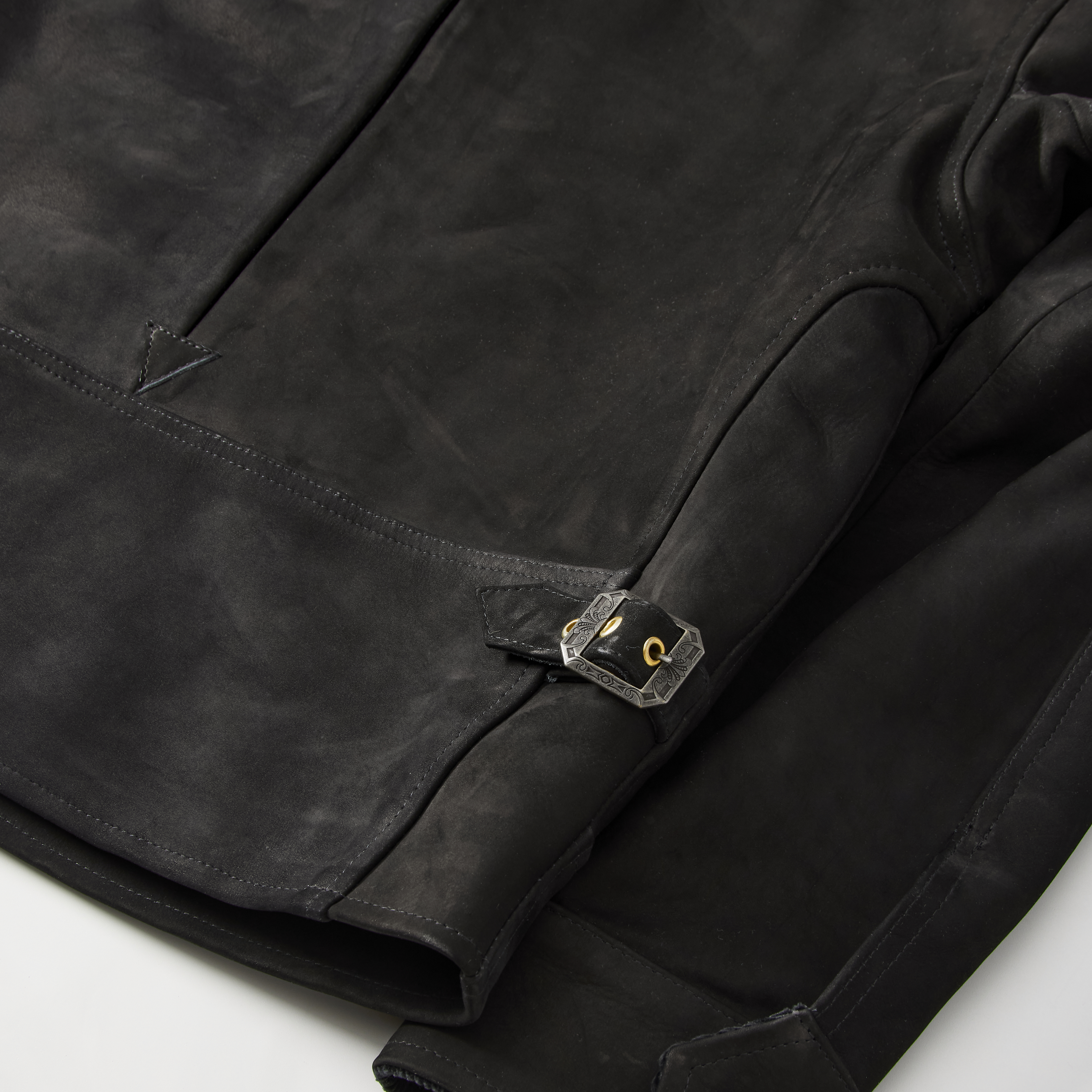 Freenote Cloth Locklin Nubuck Leather Jacket - Black