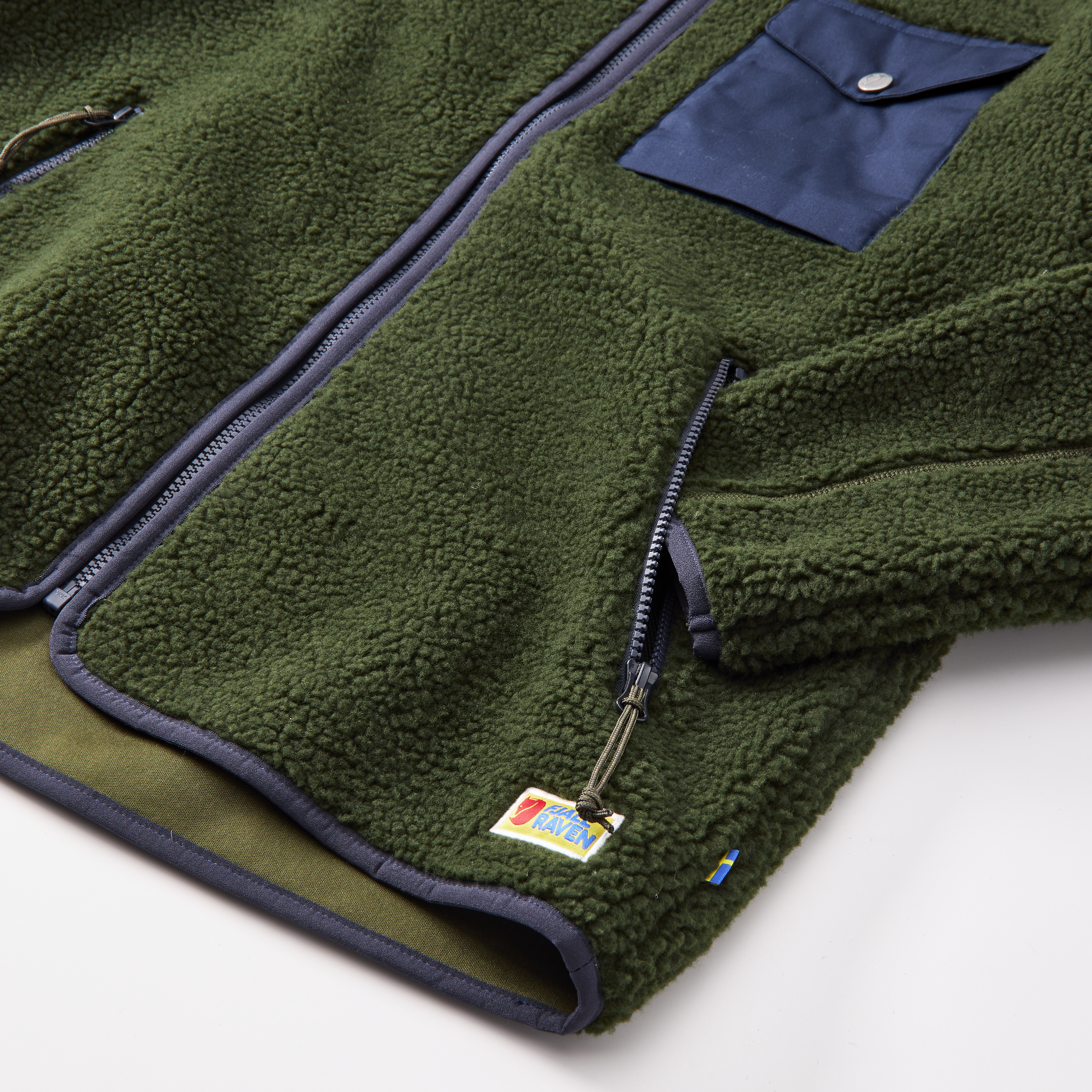 Fjallraven Vardag Pile Fleece Jacket - Deep Forest | Fleece